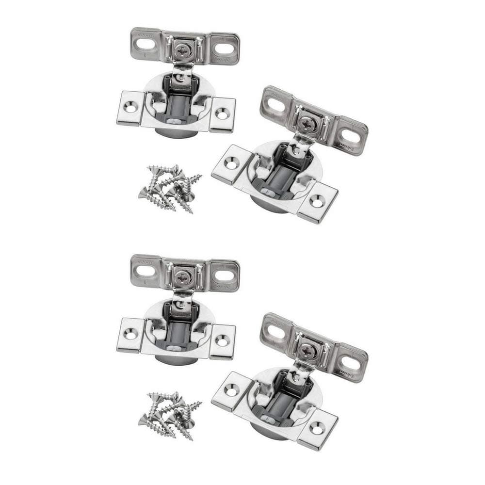 Compact Soft-Close Bluemotion Variable 1-3/8" Overlay Hinge (4 Hinges)