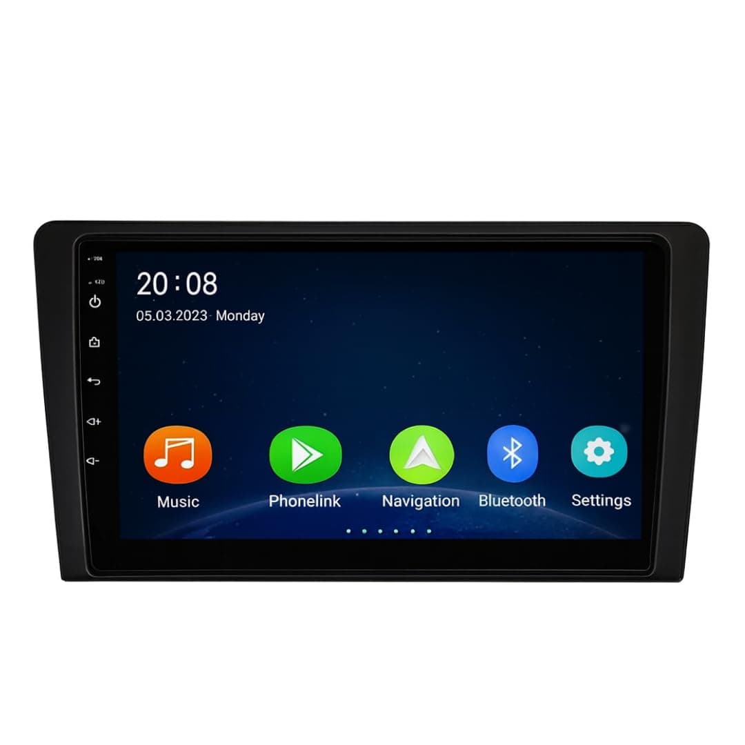 Modorwy 9 Inches Advanced Android System for Mahindra XUV-500 with 2GB/32GB RAM & ROM, Gorilla Glass/Full HD Display/WiFi/GPS/Steering Wheel Connectivity and Rear Parking Camera Frame with Socket