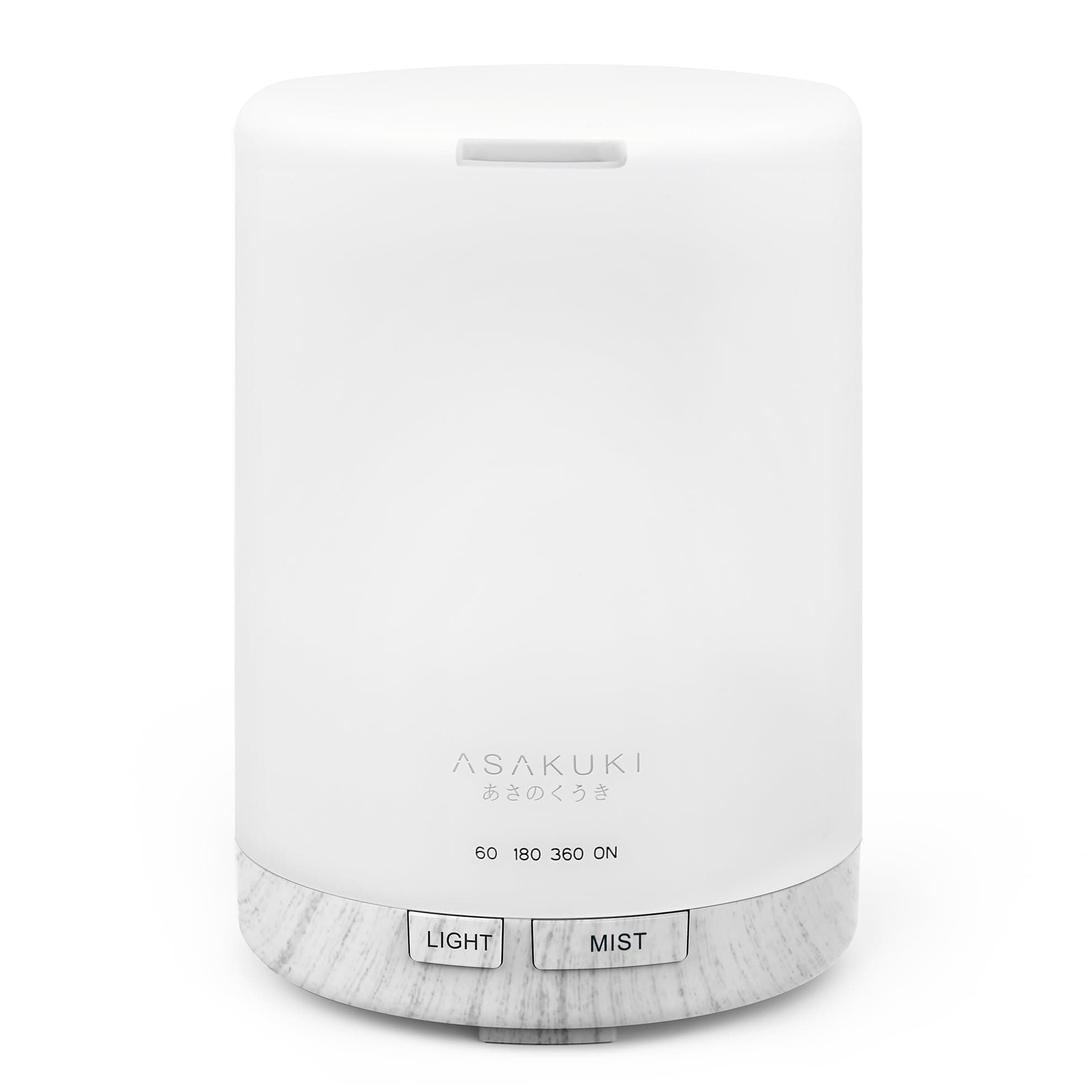 300ML Essential Oil Diffuser, Quiet 5-in-1 Premium Humidifier, Natural Home Fragrance Aroma Diffuser with 7 LED Color Changing Light and Auto-Off Safety Switch