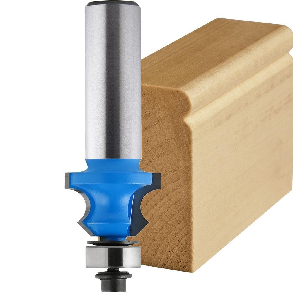 Shutter Bead Router Bit w/Shank – Router Bit for Custom Shutters – Edge Forming Router Bits for Doors, and More – K10 and K20 Grade Carbide Cutter Router for Clean Cutting Action