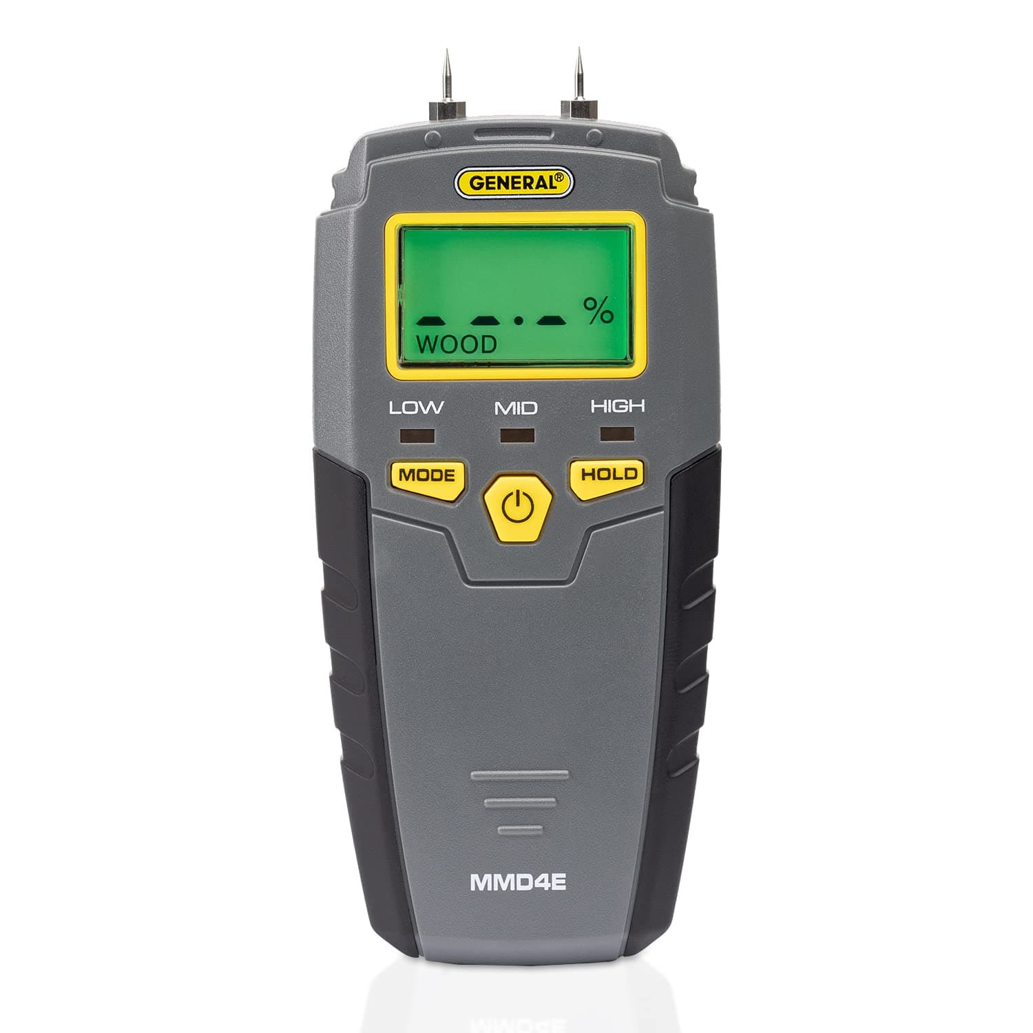 General Tools Moisture Meter, Pin Type, Digital LCD (MMD4E)