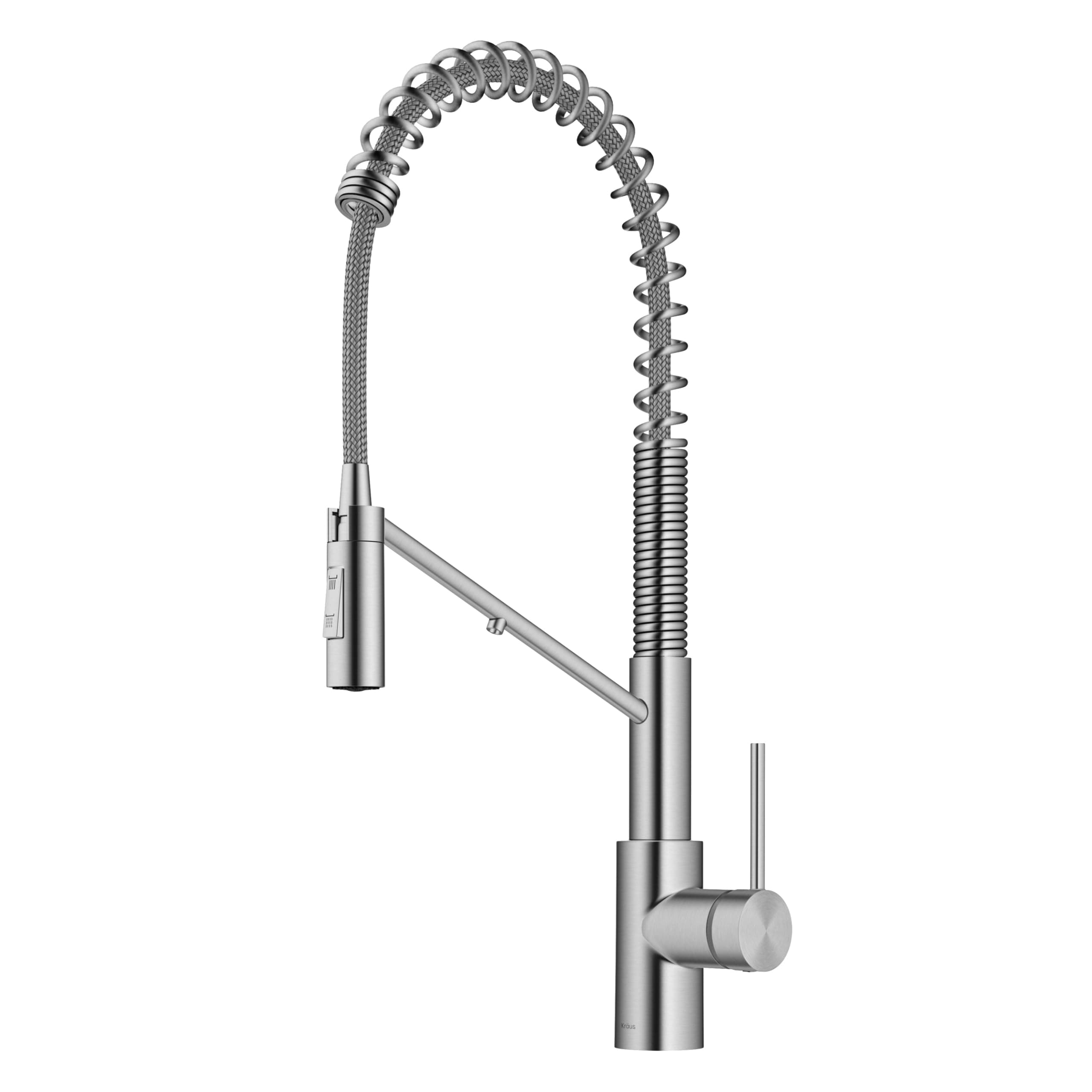 Oletto 2-in-1 Commercial Style Pull-Down Single Handle Water Filter Kitchen Faucet for Reverse Osmosis or Water Filtration System in Spot-Free Stainless Steel, KFF-2631SFS