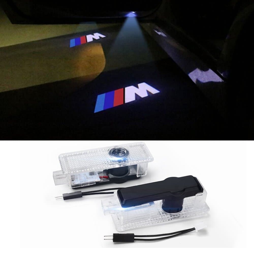 Car Door LED Logo Projector Ghost Shadow Welcome Lights Easy Installation for BMW M(2 Pack)