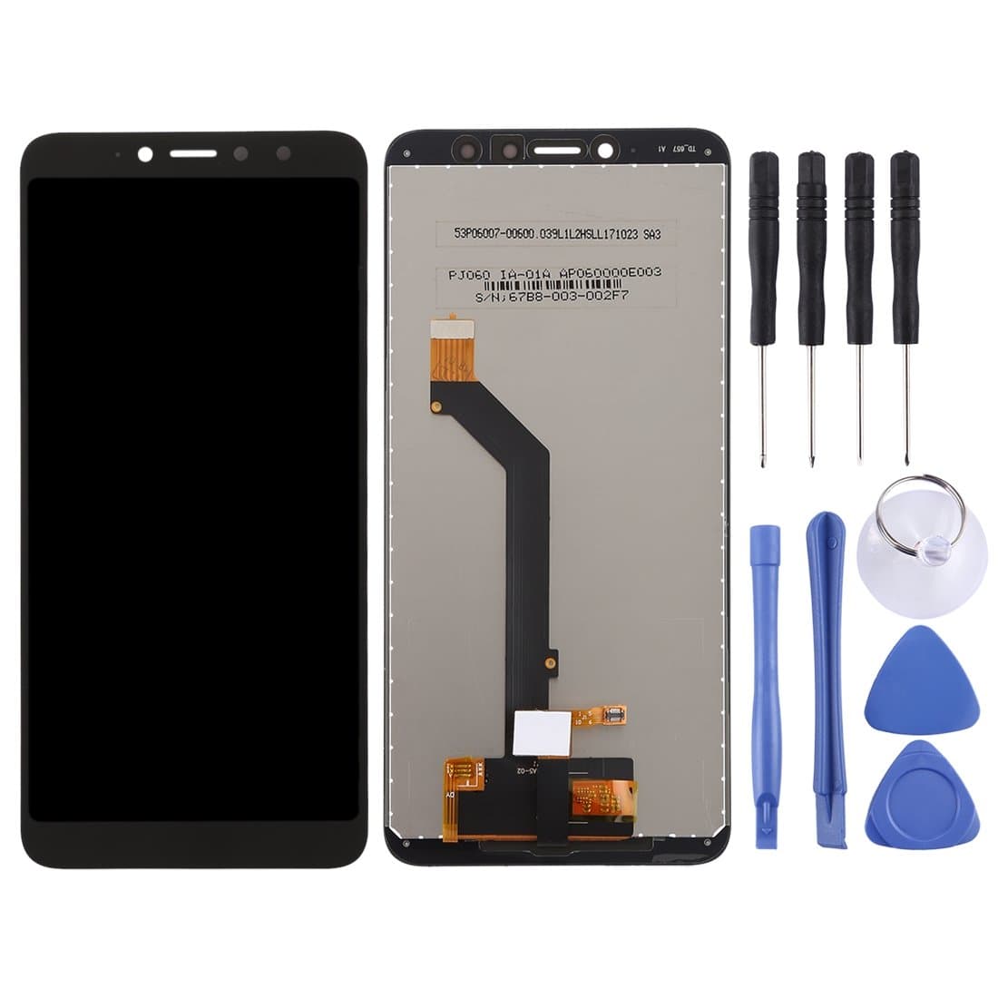 Jiangym Mobile Phone LCD Screen LCD Screen and Digitizer Full Assembly for Xiaomi Redmi S2 (Black) LCD Screen (Color : Black)