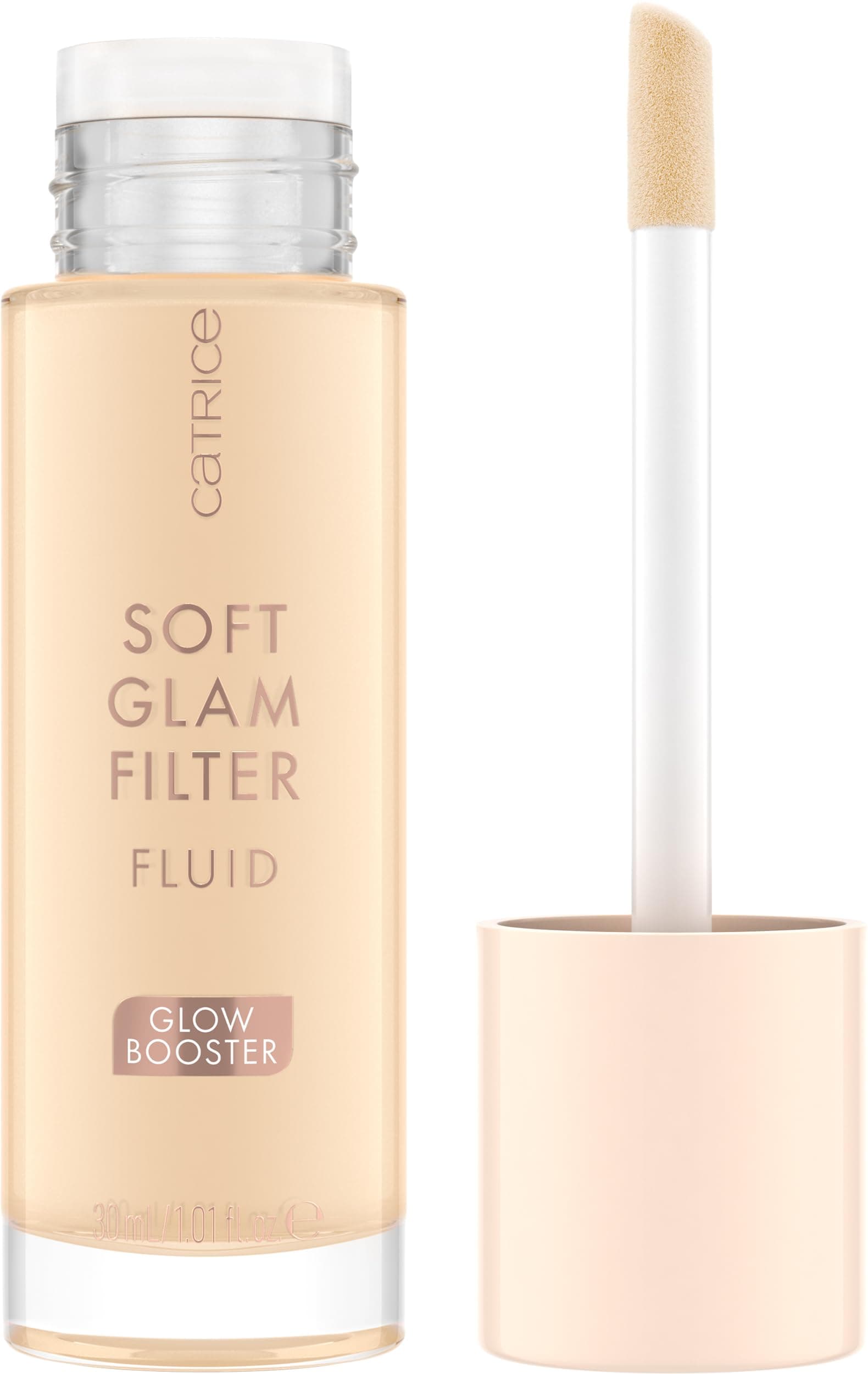 Soft Glam Filter Fluid | Luminous Make Up Base & Highlighter for Radiant Complexion | With Vitamin E & Squalene | Vegan & Cruelty Free (02 | Fair)