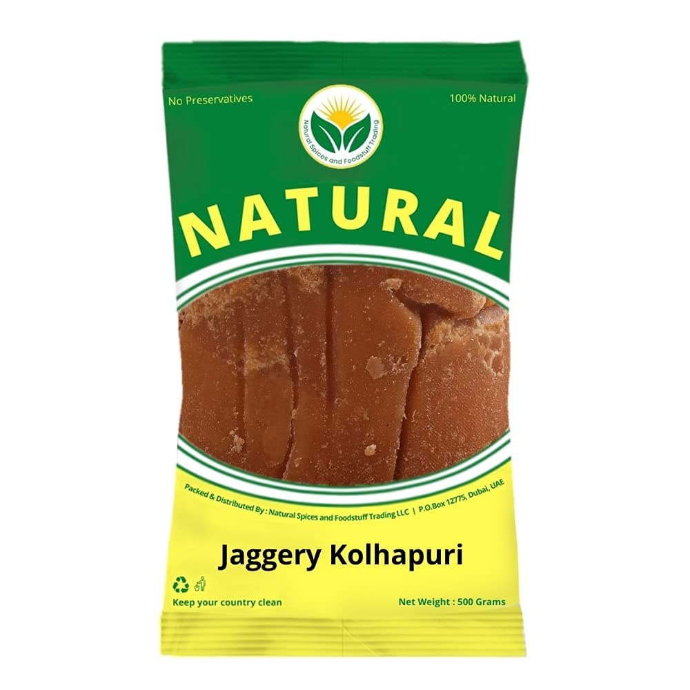 Dark Brown Jaggery 1kg (Dark Brown)