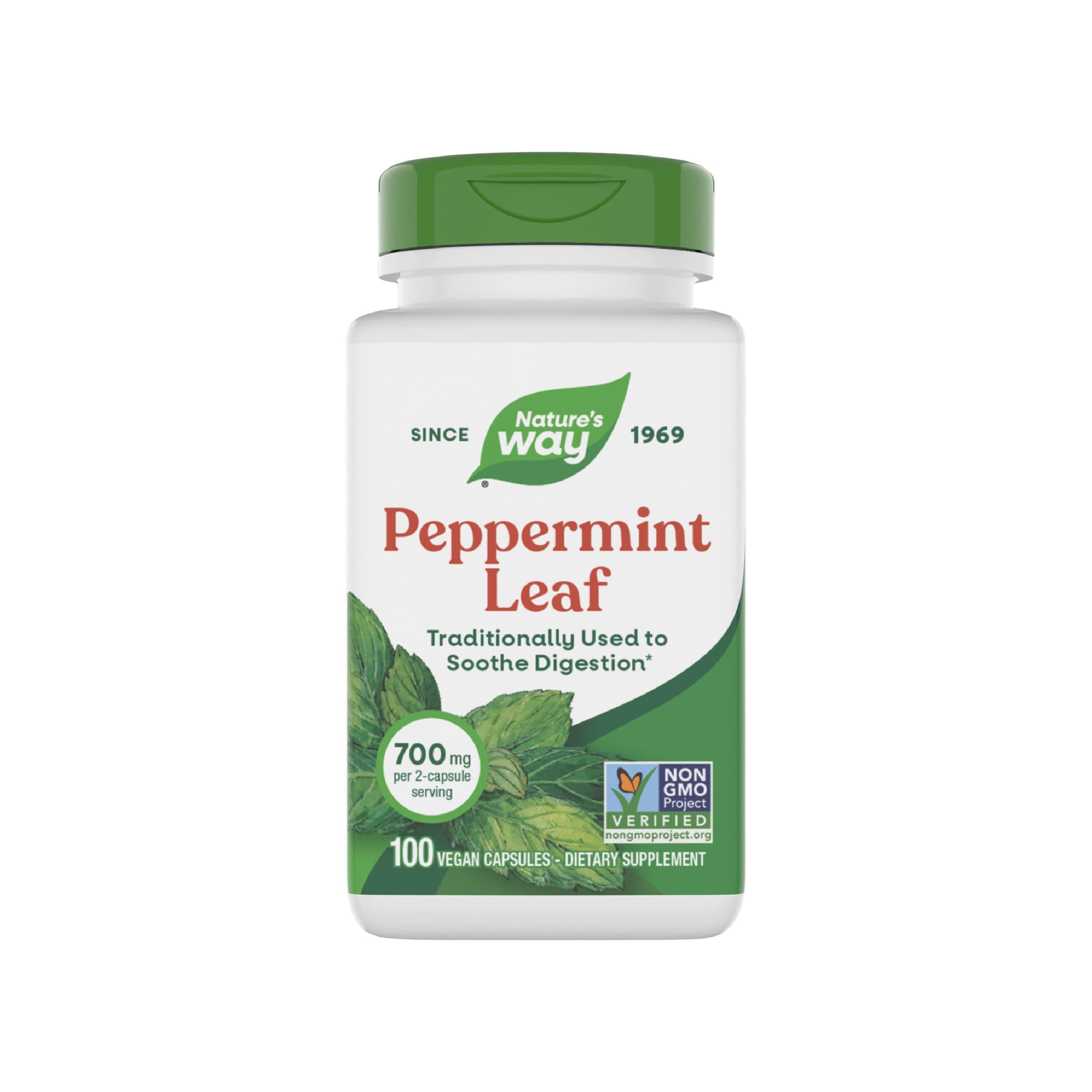 Nature's Way Peppermint Leaves, 100 Caps