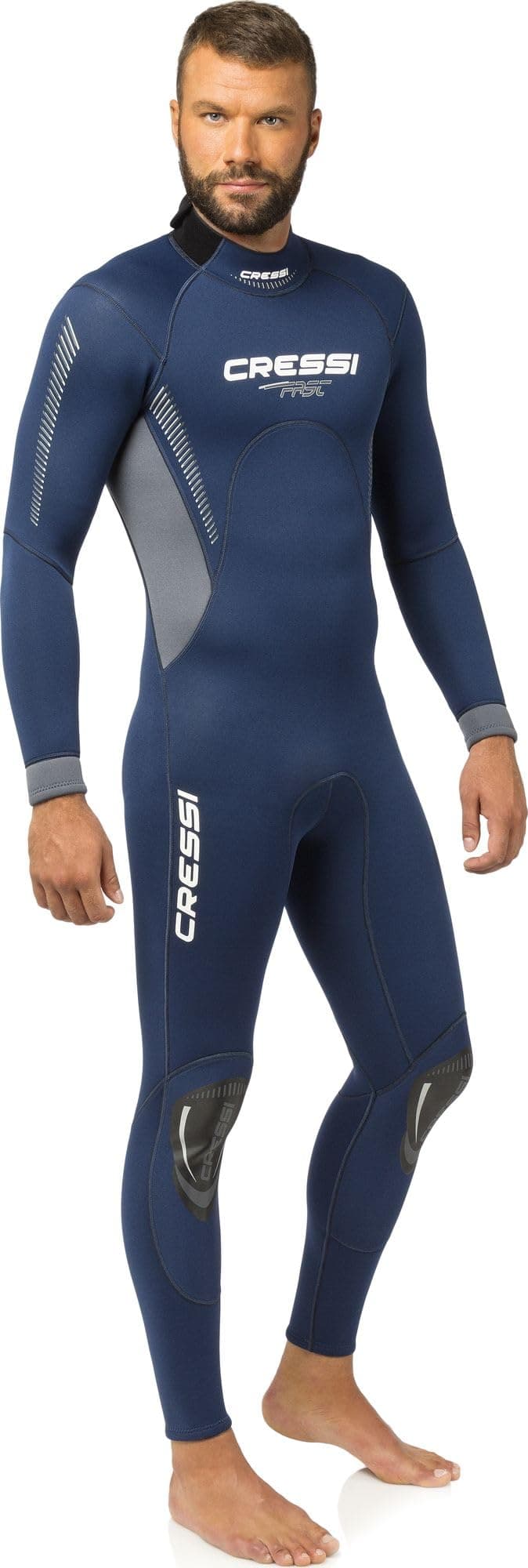 Cressi Fast 3mm, Blue/Grey, XL