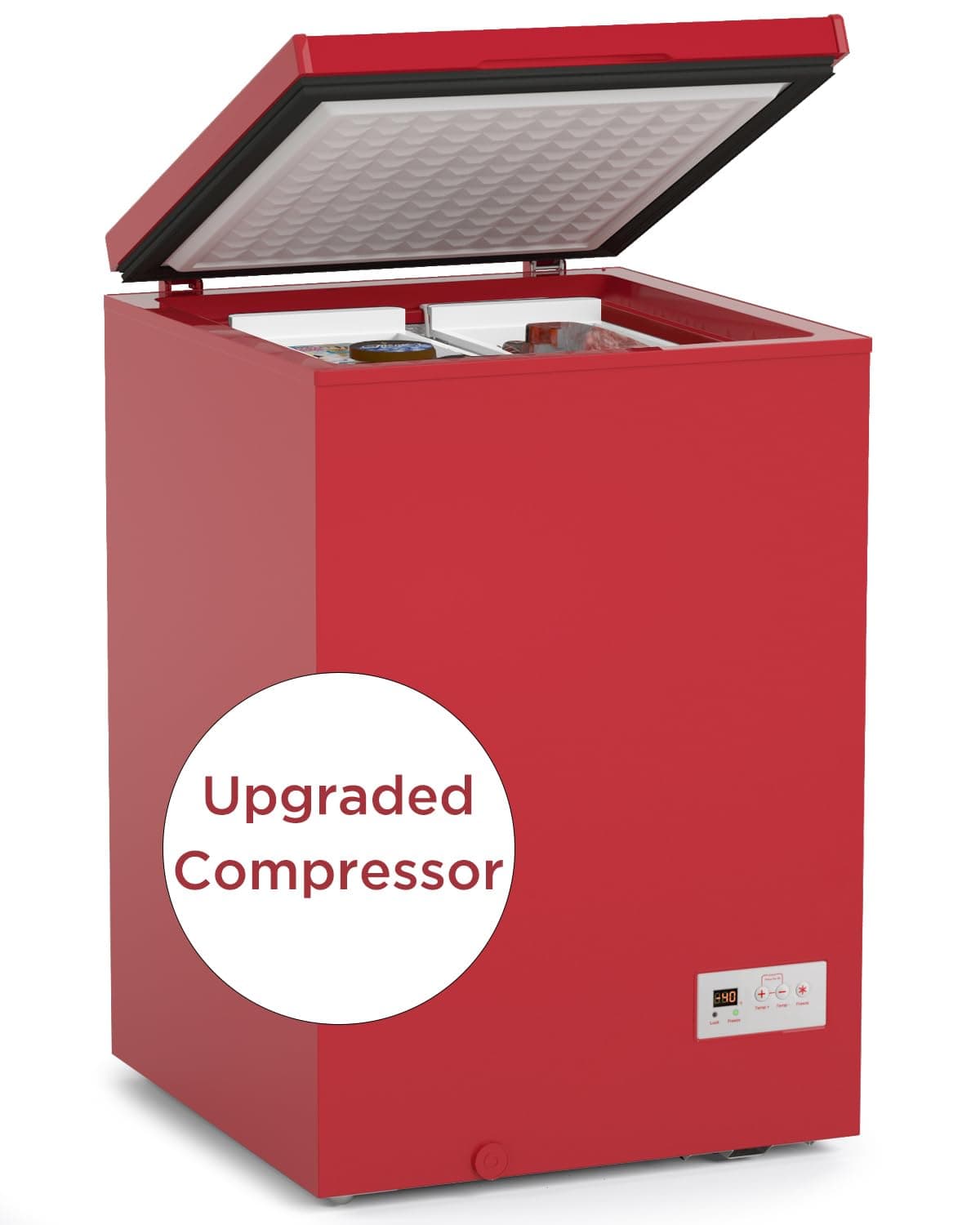 Northair Low temperature Chest Freezer - 3.5 Cu Ft with 2 Removable Baskets - Reach In Freezer Chest - 14℉ to -40℉