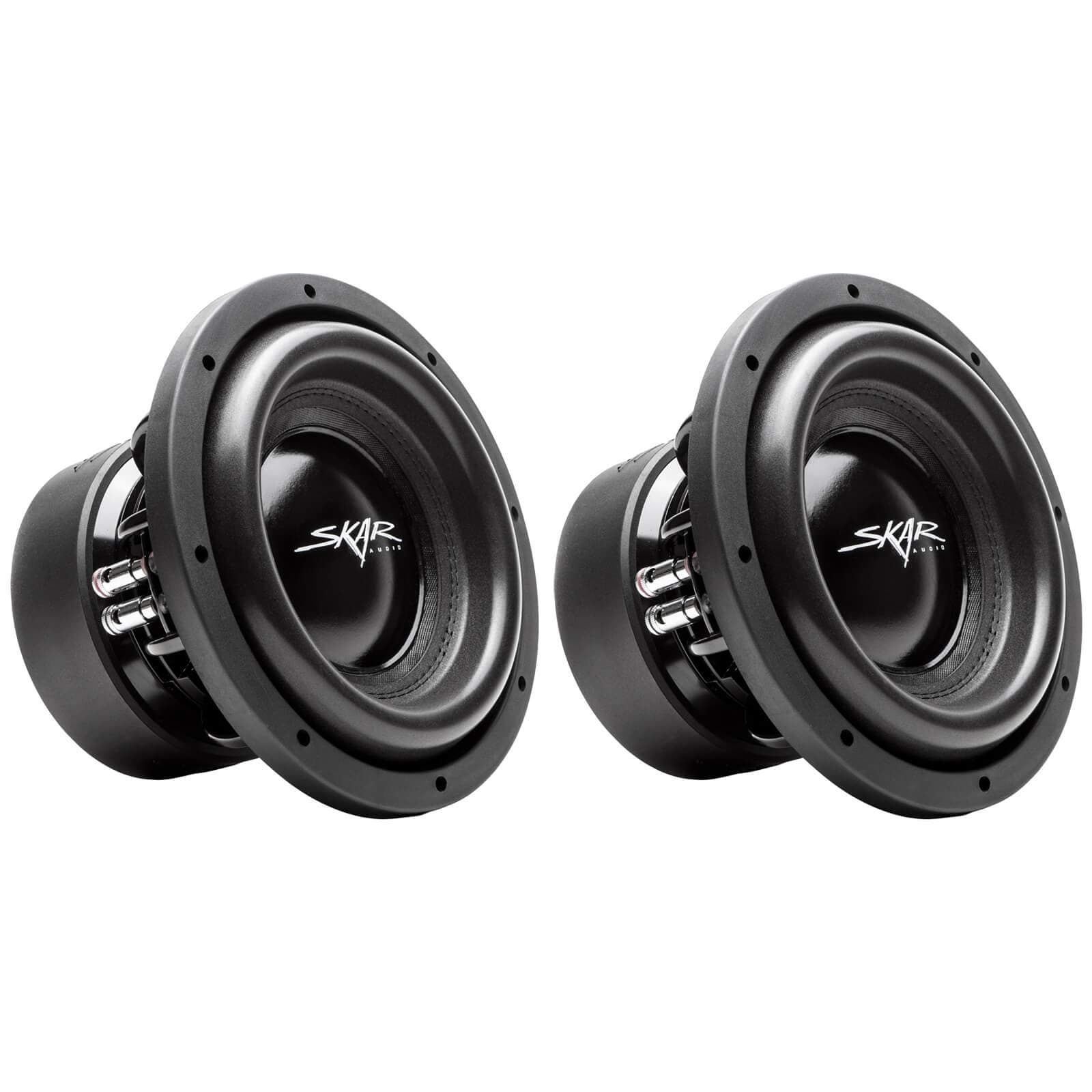 (2) Skar Audio EVL-10 D4 10" 2000 Watt Max Power Dual 4Ohm Car Subwoofers, Pair of 2