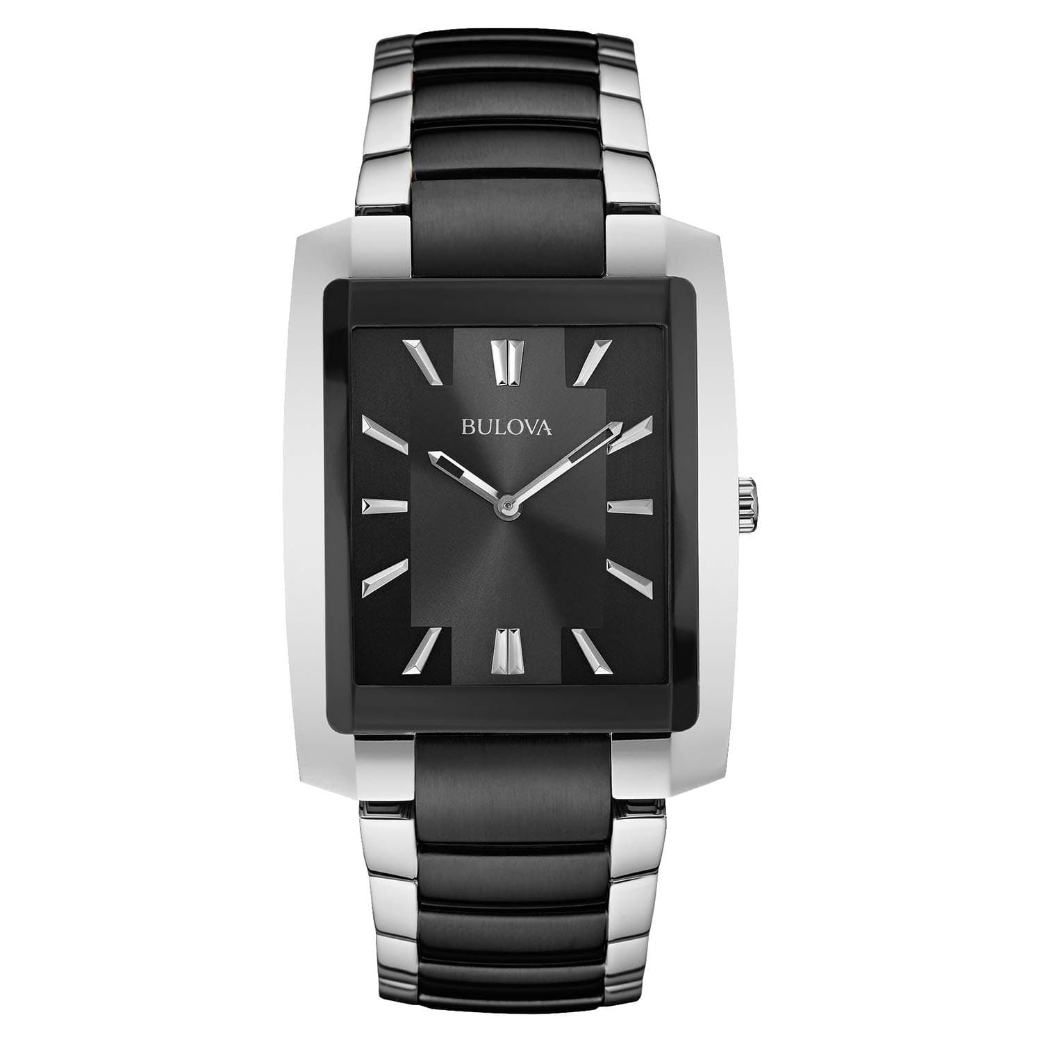 Men's Two Tone Rectangle Watch