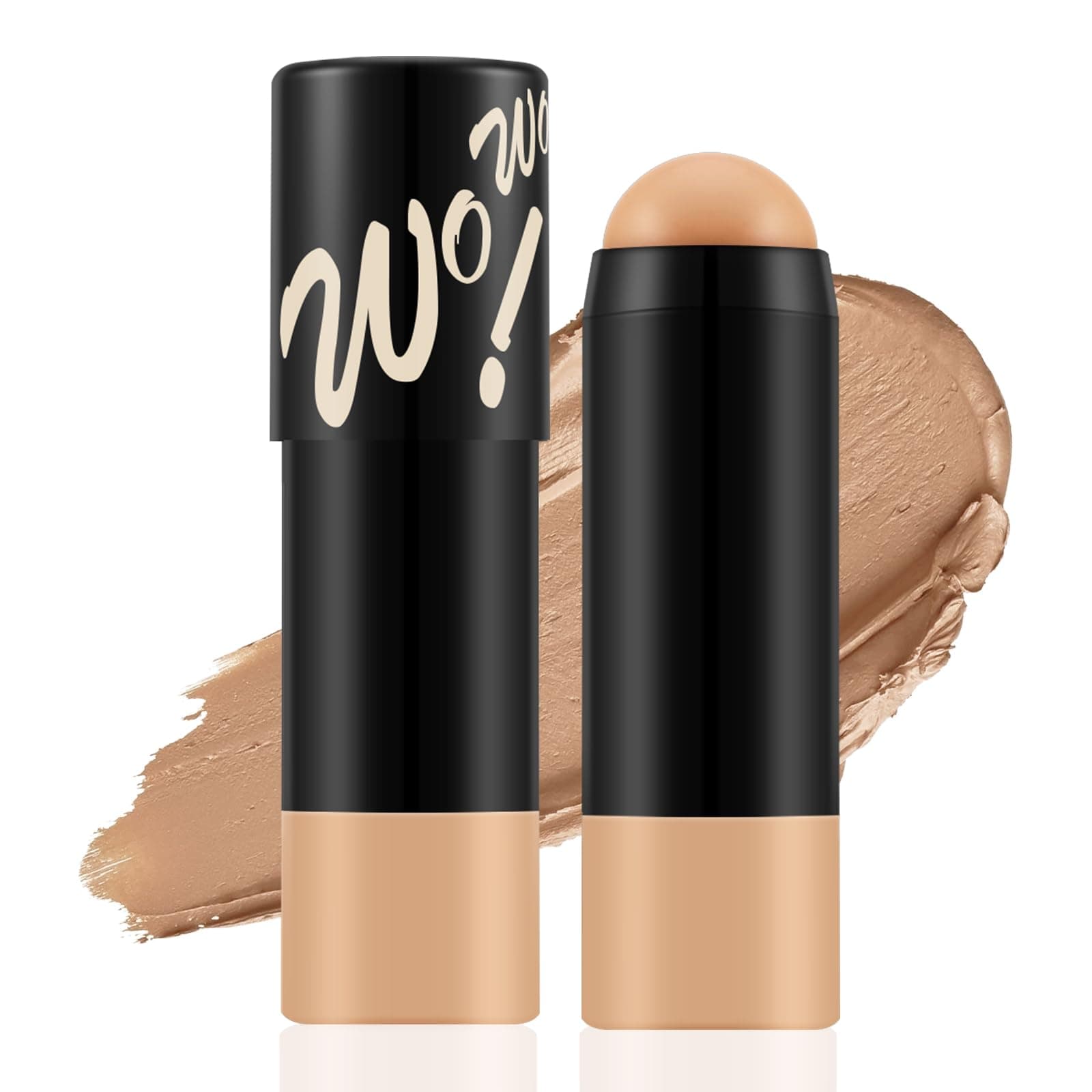 ApooliyMatte Foundation Stick,Lightweight Buildable Full Coverage, Longwear Face Foundation,Concealer Stick,Waterproof