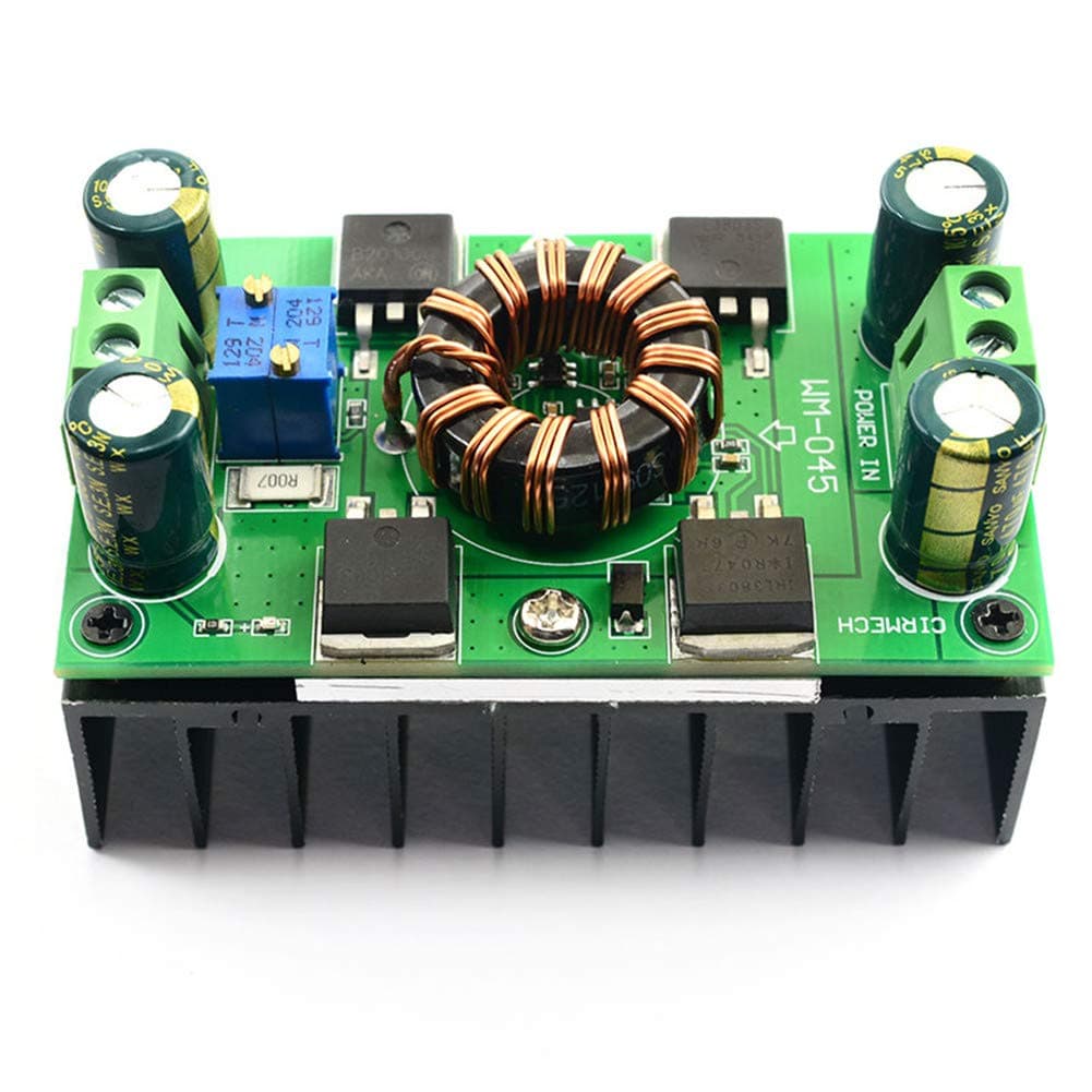 Auto Boost Buck Converter, 5A(Max 10A) DC 5V-30V to 1.25-30V Voltage Regulator Constant Voltage Constant Current CV CC Auto Step-Up/Down Boost Converter Solar Charging Power Supply Module 150W