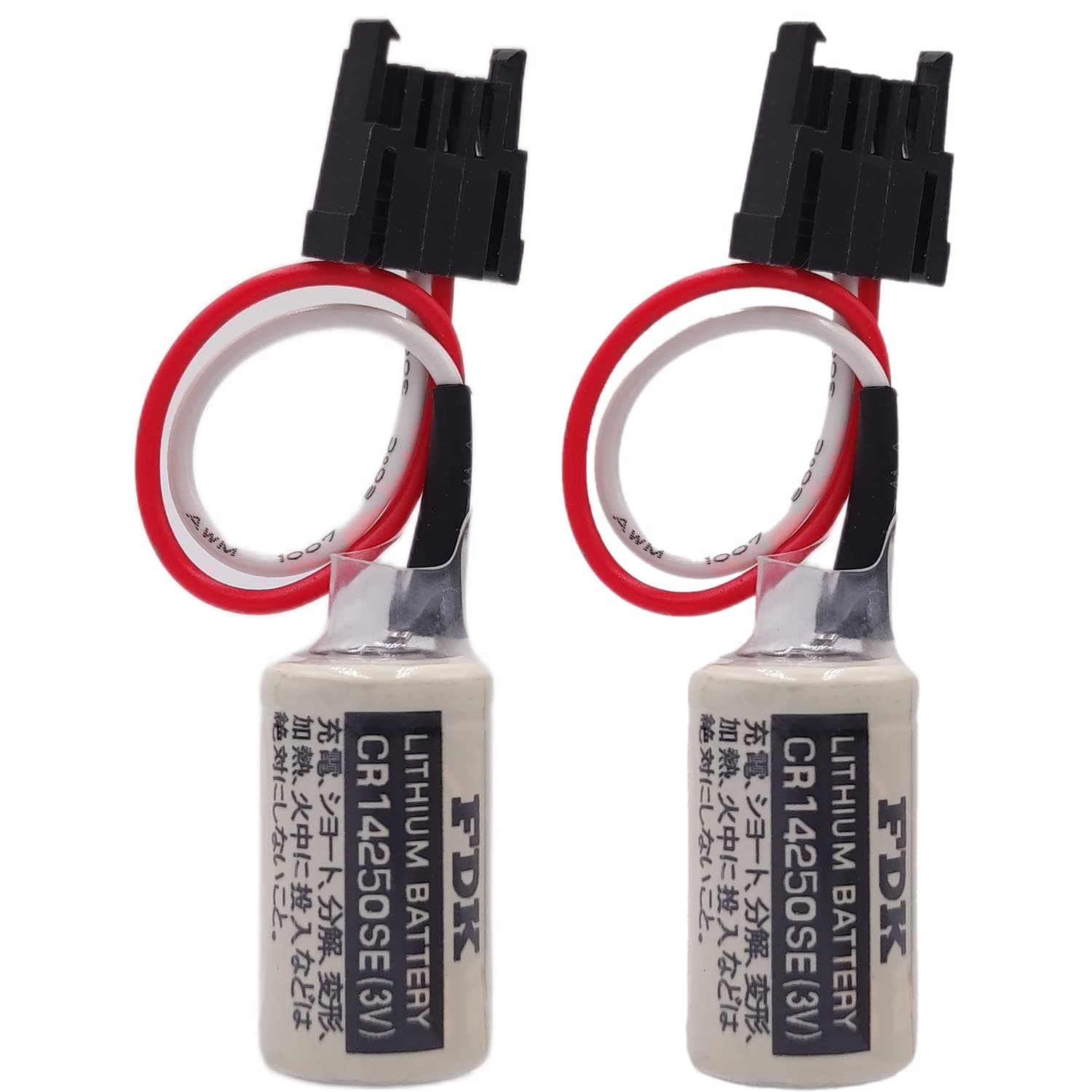(2-Pieces 3V 1747-BA Replacement PLC Lithium Battery for FDK CR14250SE, AB Allen Bradley 1769-BA, 1756-BA1, SLC-500 Series Controls