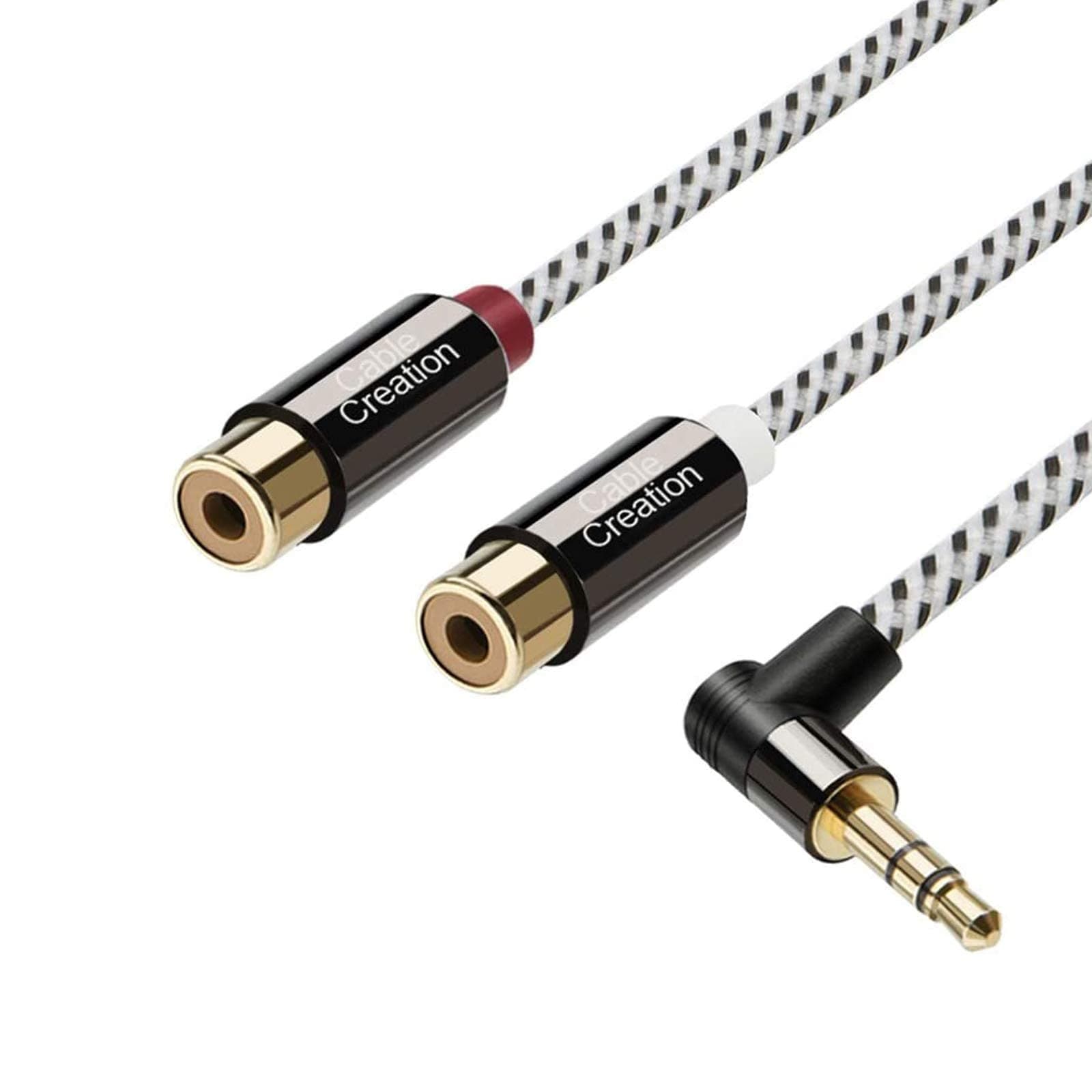 3.5mm Male to 2 RCA Female