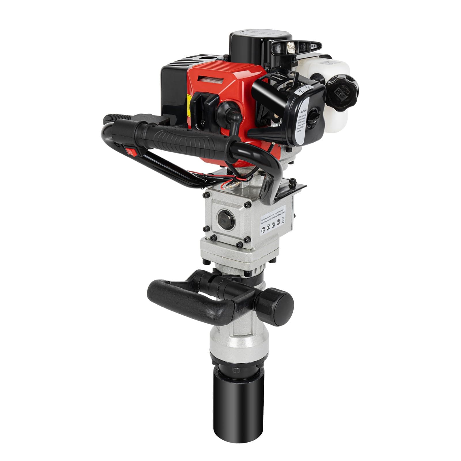 32.6CC 2 Stroke Gas Powered T-Post Driver, 900W Gas Powered Pile Driver Fence Post Driver Portable Petrol Piledriver Single Cylinder Air Cooling 8500r/min