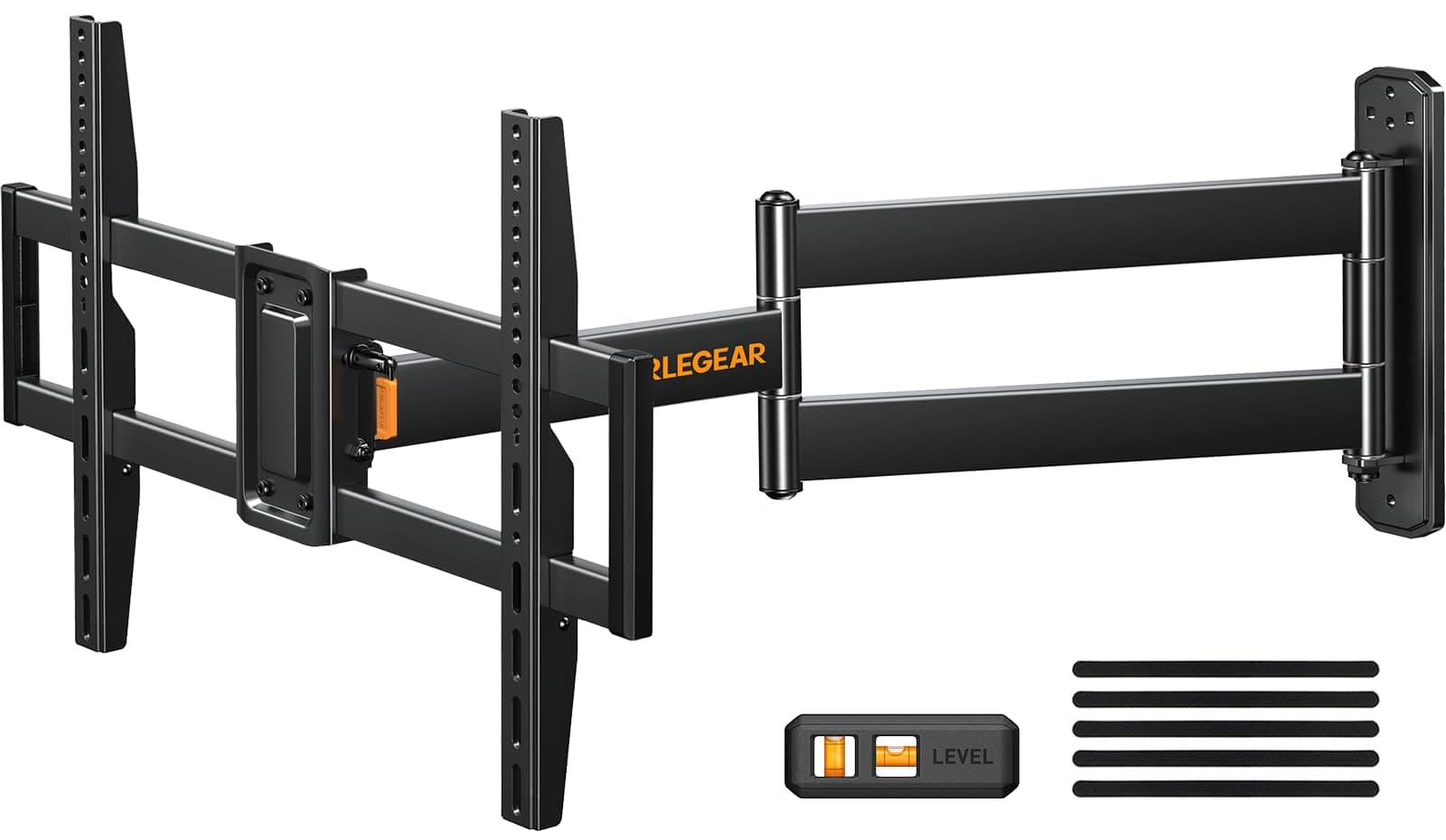 Corner TV Wall Mount Long Arm TV Mount Bracket for 32-75 Inch TVs-Full Motion Wall Mount with 32.37” Extension & Swivel Articulating Arm & Tilt, MAX VESA 600x400mm, Holds up to 100 lbs