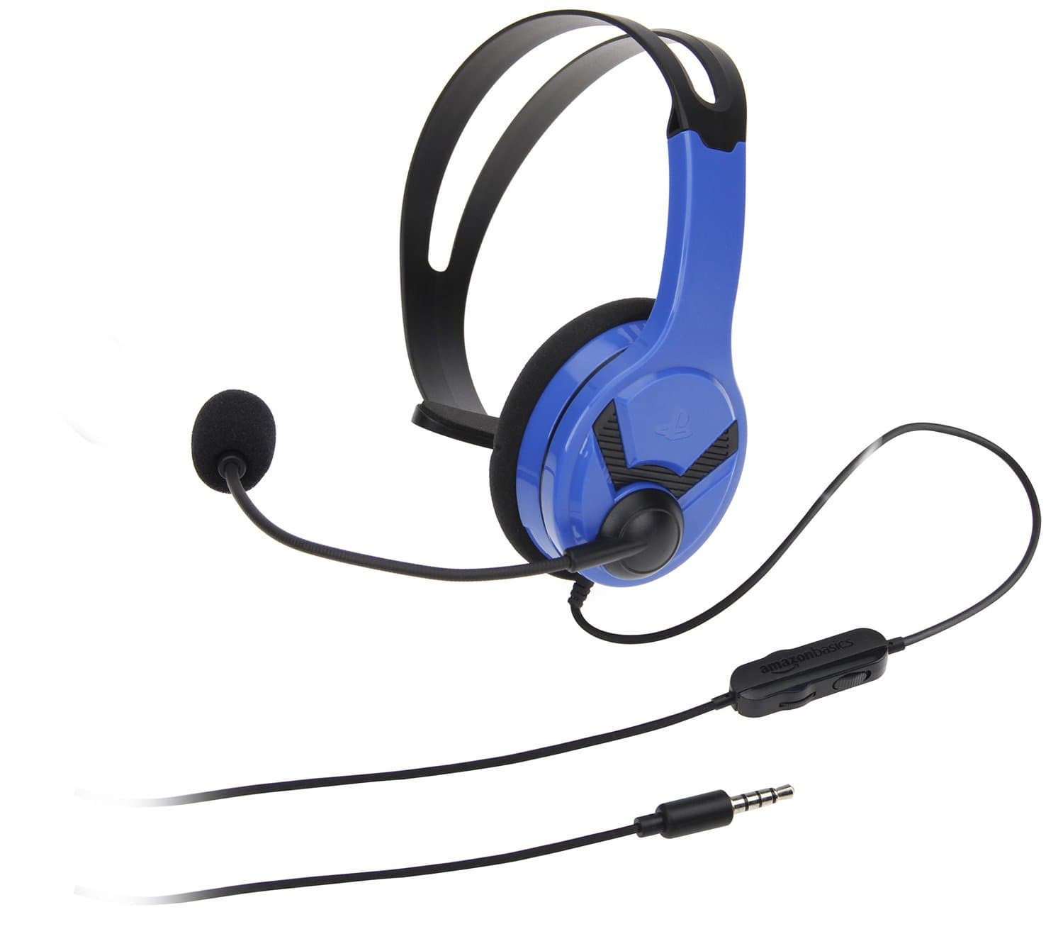 Amazon Basics Mono Gaming Chat Headset Officially Licensed for PlayStation 4