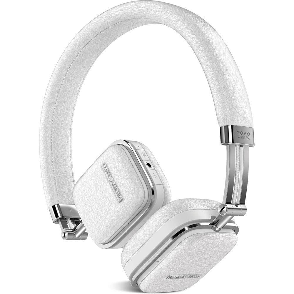 Harman Kardon - SOHO White Premium, On-Ear Headset with Bluetooth Connectivity and Touch Control