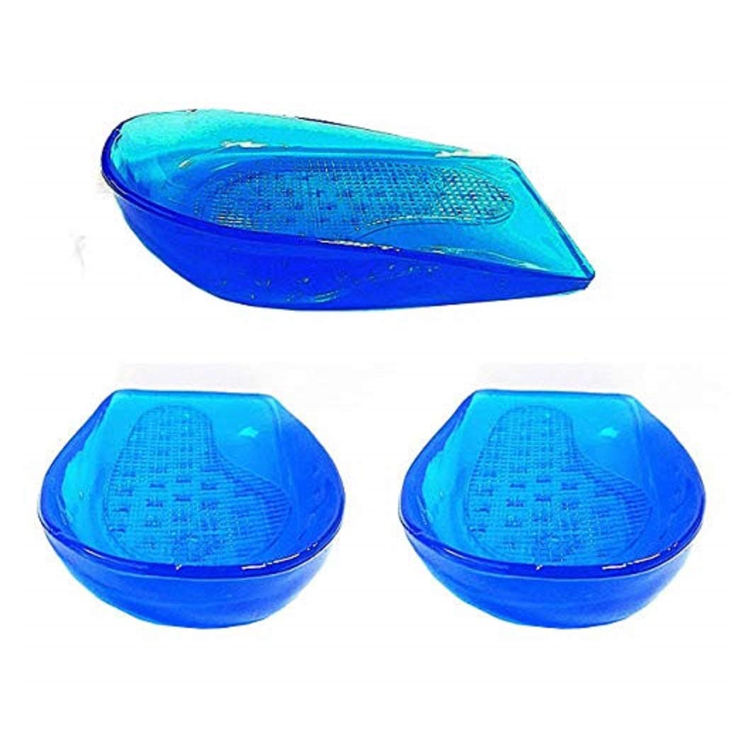 SOHAPY Silicone Posture Corrective Heel Cups Shoe Inserts for Sore Heel Pain for Women and Men Corrective Over-Pronation Supination Shoe Inserts 1 pair Large (Large)
