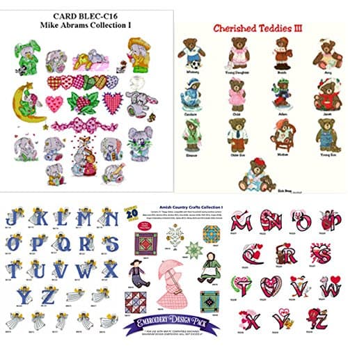 150,000+ Style Embroidery Machine Patterns Design s in .PES & .HUS Format on DVDs