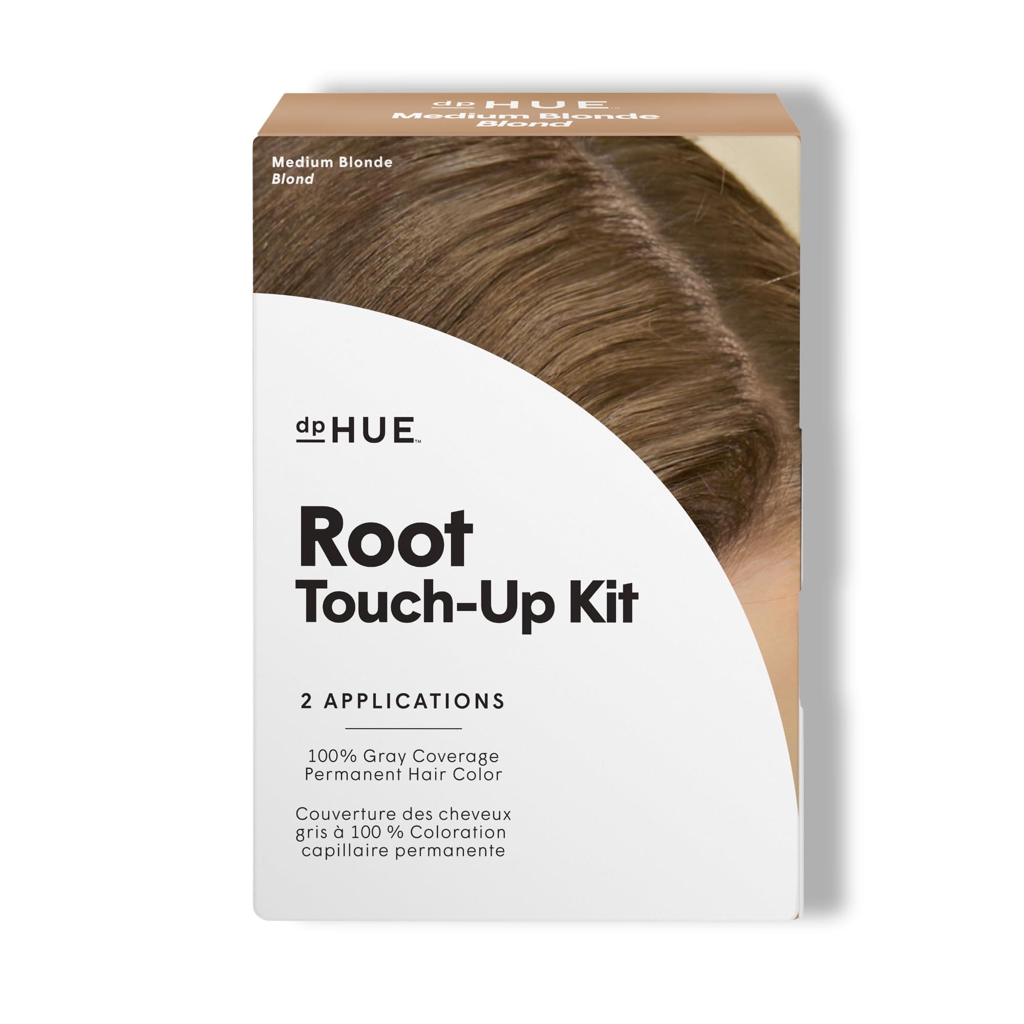 Root Touch-Up Kit, Medium Blonde - Permanent Hair Color for Gray Coverage - Includes Two Applications - Paraben, SLS & SLES Sulfate Free - Leaping Bunny Certified