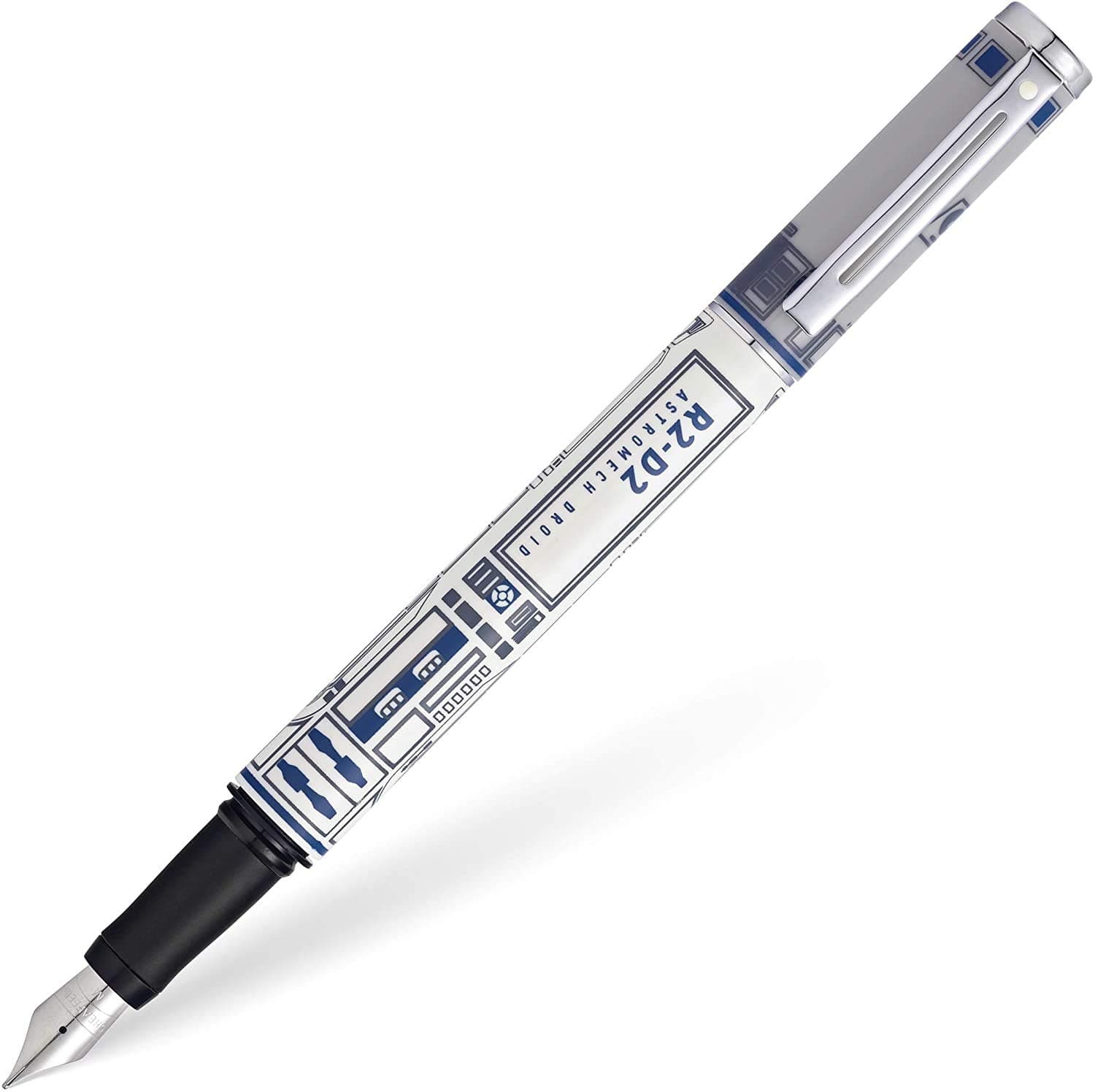 Star Wars R2-D2 with R2-D2 themed design and authentic character details, Polished appointments Medium Stainless Steel nib Fountain Pen