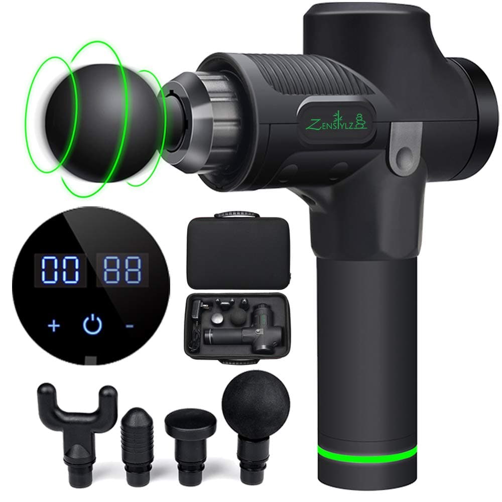 Zenstylz Deep Tissue Massage Gun, Suitable for Anyone, from Beginner to Athletes for Relaxing Enjoyable Healthy Healing and Recovery