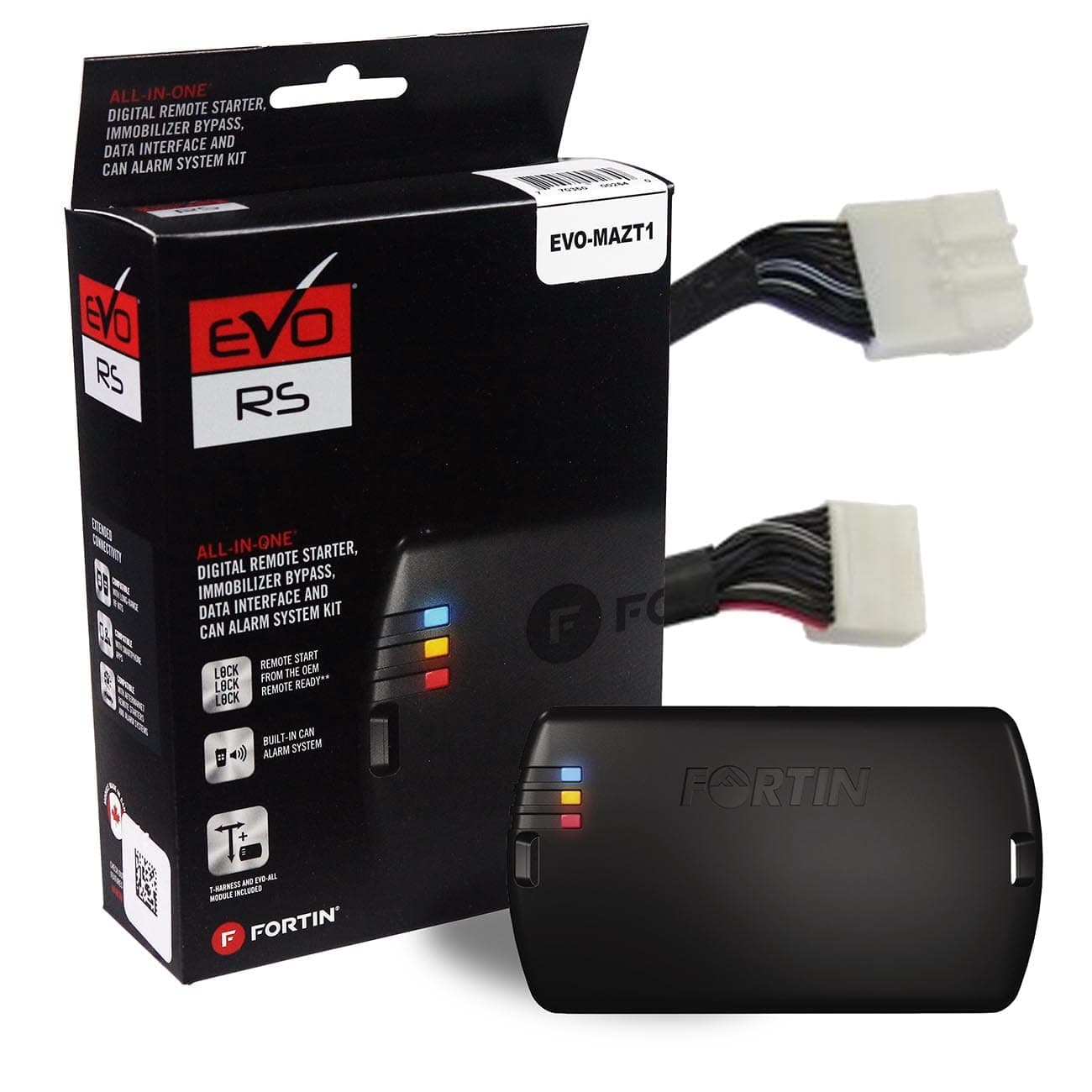Fortin EVOMAZT1 Remote Start Module & T-harness Combo For 2013+ Mazda Push-to-start Vehicles
