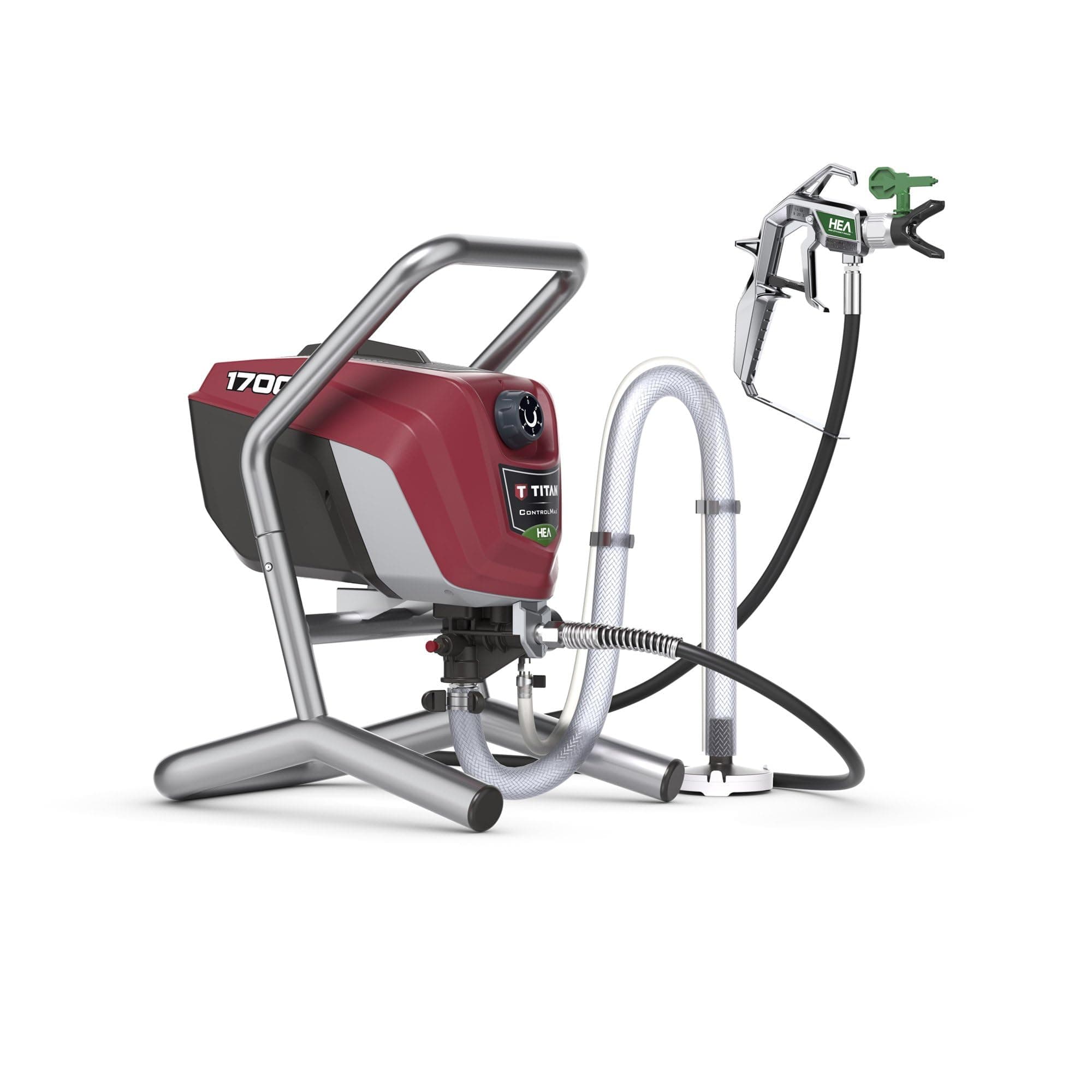 Titan Tool 0580009 ControlMax 1700 High Efficiency Airless Paint Sprayer, HEA Technology decreases Overspray by up to 55% While Delivering Softer Spray