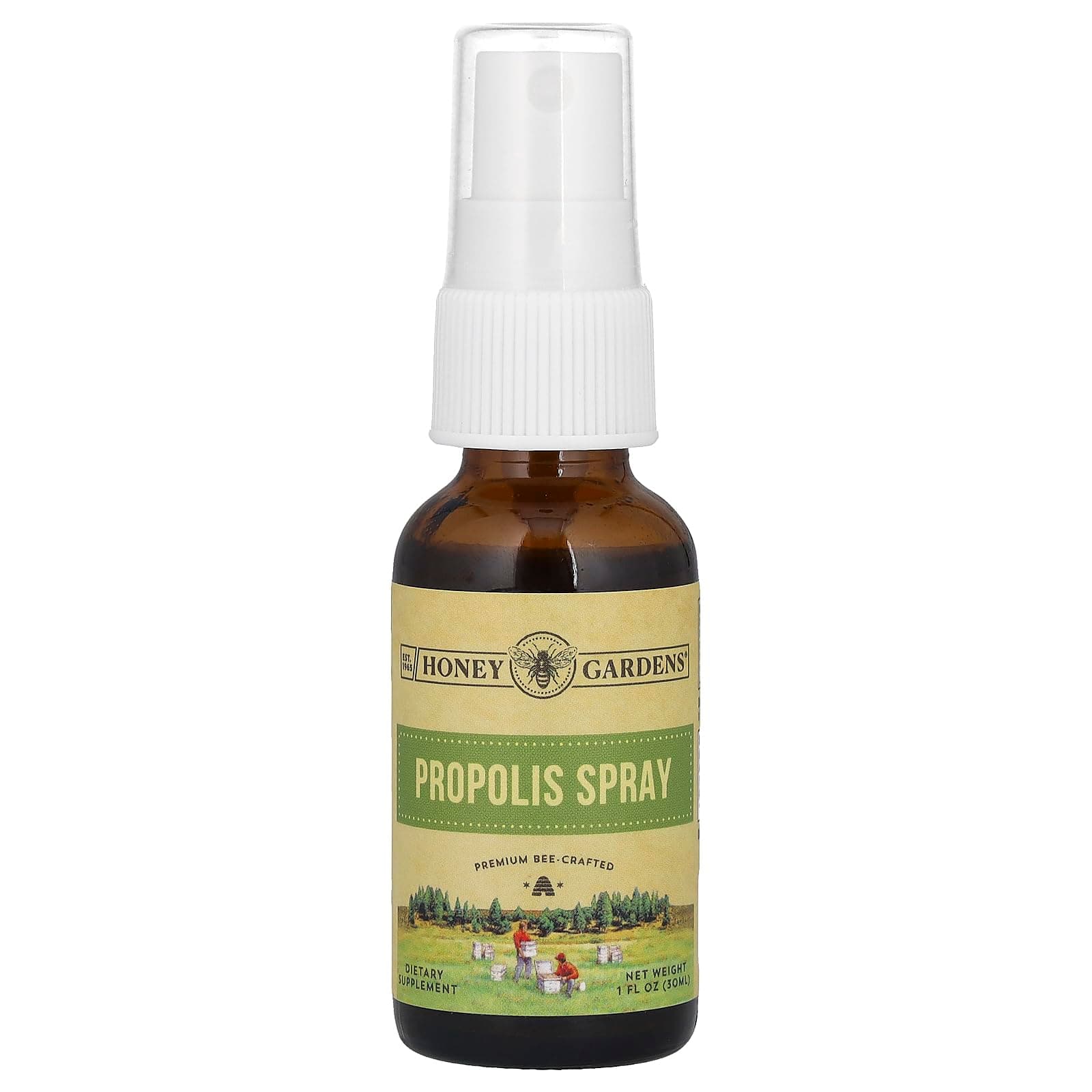 HONEY GARDEN APIARIES Propolis Throat Spray & Wound Wash, 1 FZ