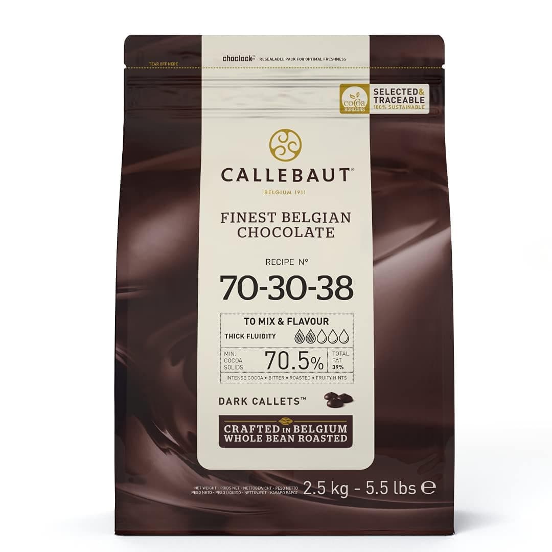 70% dark chocolate chips (callets) 2.5kg