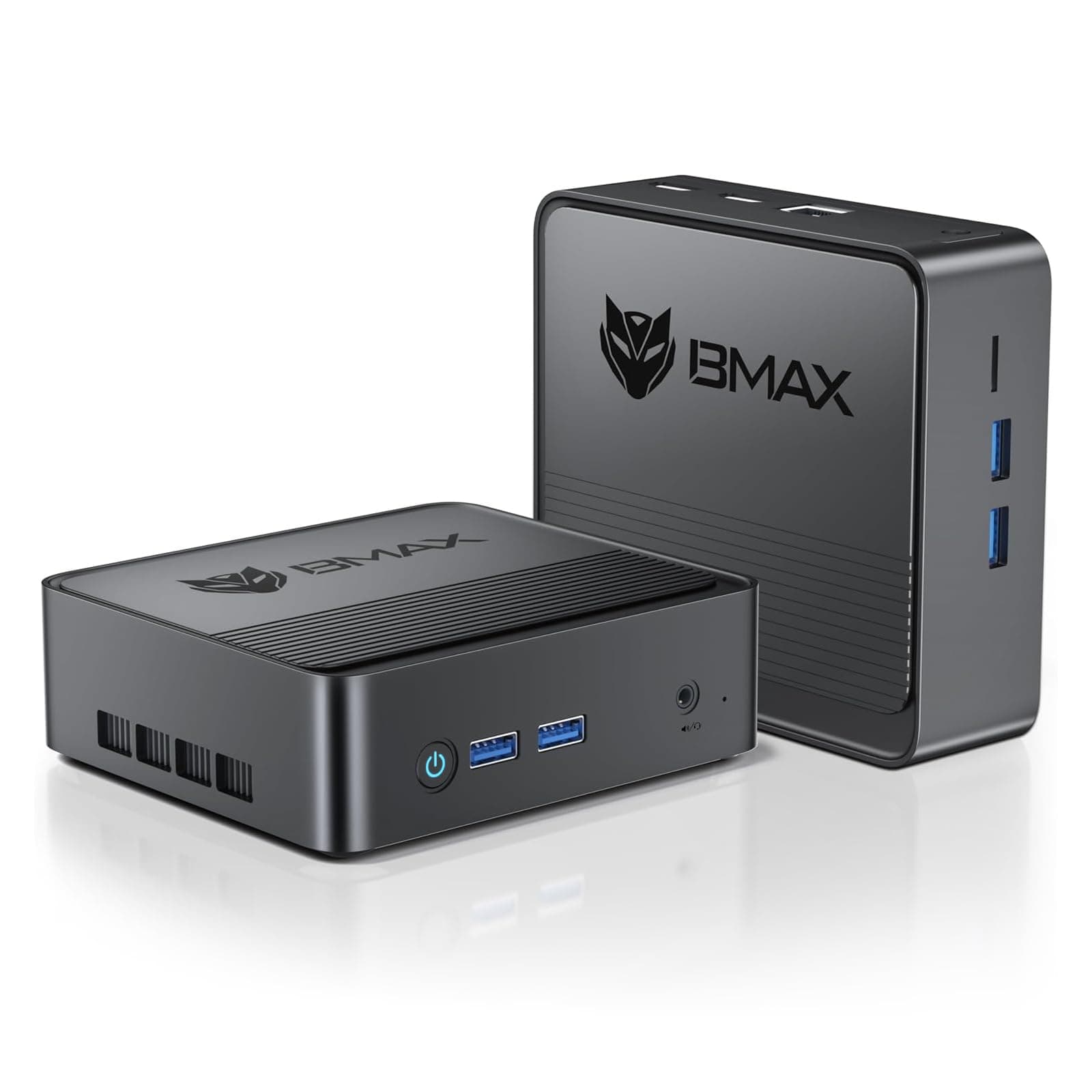 Bmax B3 Mini PC, Intel N5095(Up to 2.9GHz), 8GB DDR4/256GB SSD, Mini Desktop Computer, 4K Dual Screen Display/WiFi5/Dual HDMI/USB 3.0/BT4.2 Push-Pull Cover Micro Pc Business, Office, Home