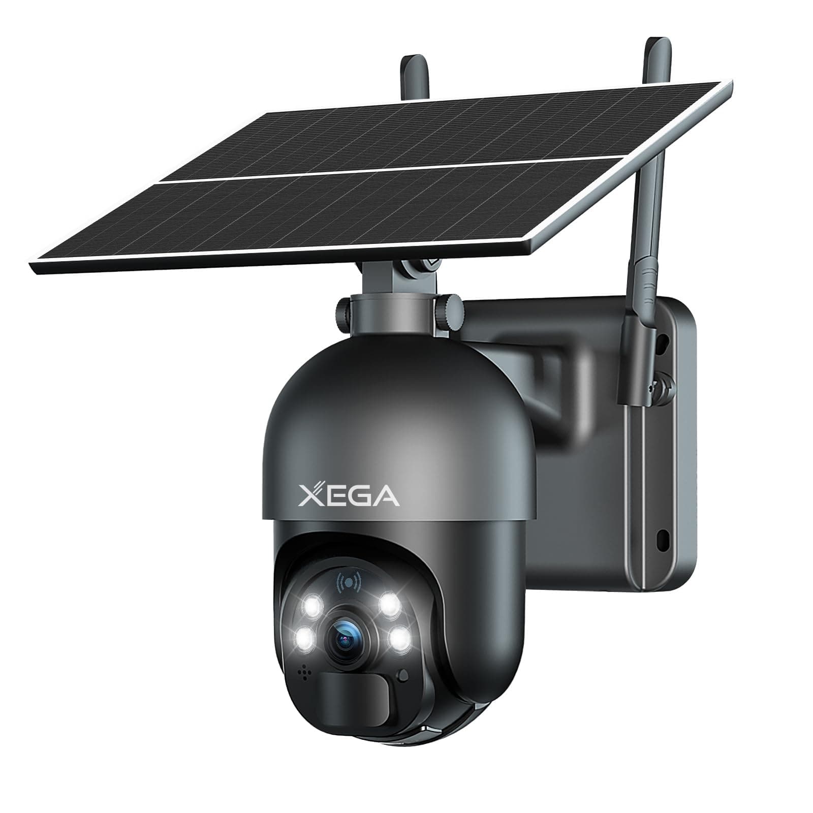 Xega 3G/4G LTE Security Camera No WiFi, 2K Super HD Solar Powered Wireless Outdoor 4G Security Camera, PIR Motion Sensor, Night Vision, 2 Way Talk, SIM Card Included
