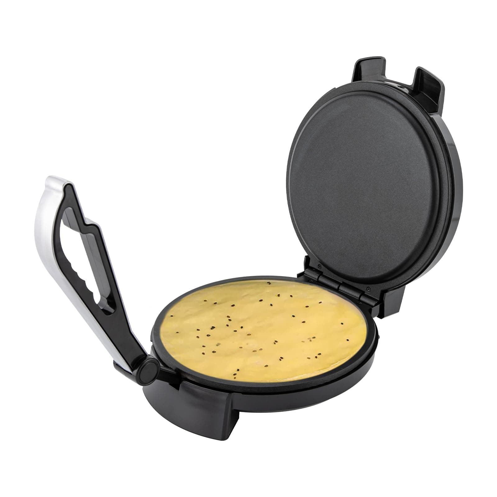 Electric Roti Maker Machine - 1200W Electric Chapati Maker- Automatic Chapati Maker for Flat Bread, Naan, Tortilla, and Fulka - Easy-to-Use Roti Press Machine - for Homemade Corn Tortillas