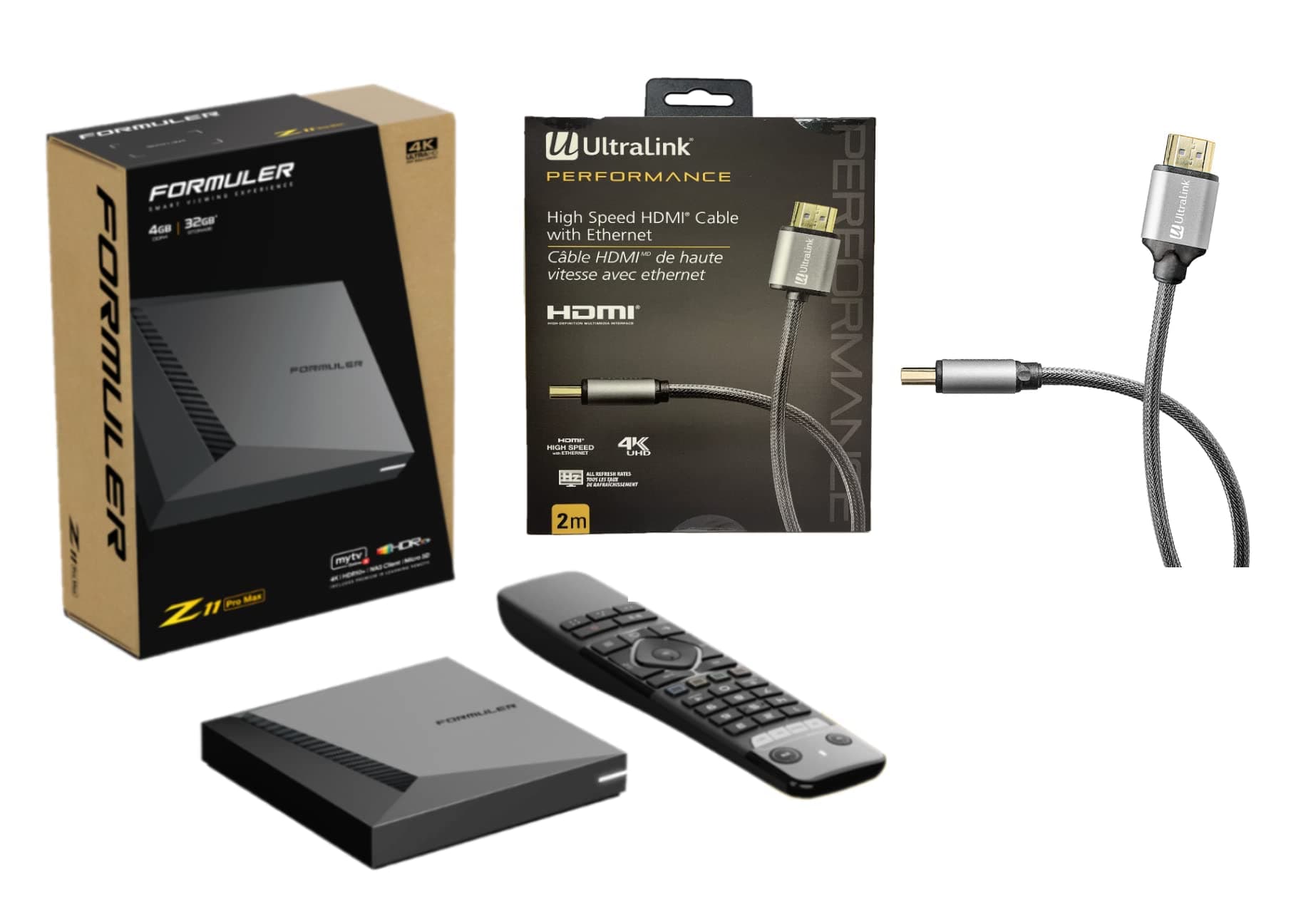 Formuler Z11 Pro Max 4K Android 11 Dual Band 5G Gigabit LAN 4GB Ram 32GB Storage with Premium IR1 Remote Control | Bonus 4K High Speed HDMI Cable