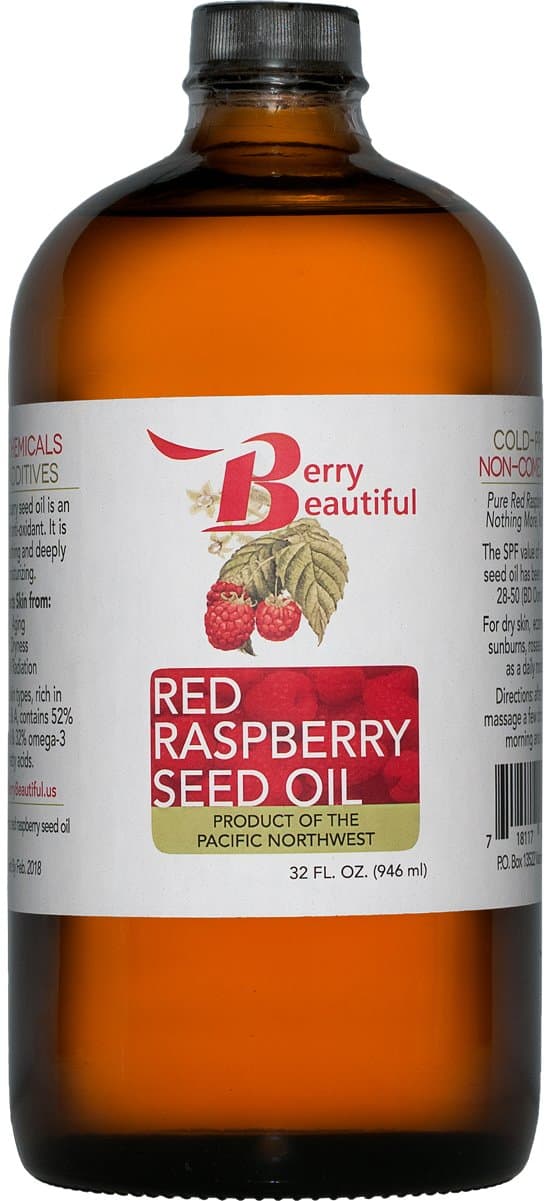 Berry BeautifulRed Raspberry Seed Oil - 32 fl oz - Cold-pressed from Raspberries grown by Northwest Berry Co-op farmers