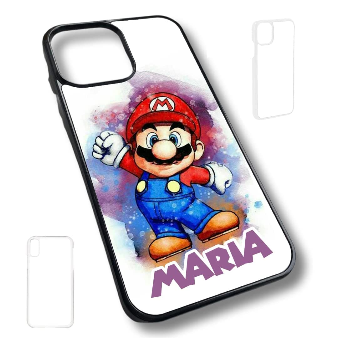 Super Gaming Game Mario Character iPhone SE 6 7s 7 8 plus X XS max XR 13 pro 12 mini Black Clear White Y2K Kawaii Cute Japanese Art Hoe Culture Harajuku Aesthetic Retro KPOP Personalised