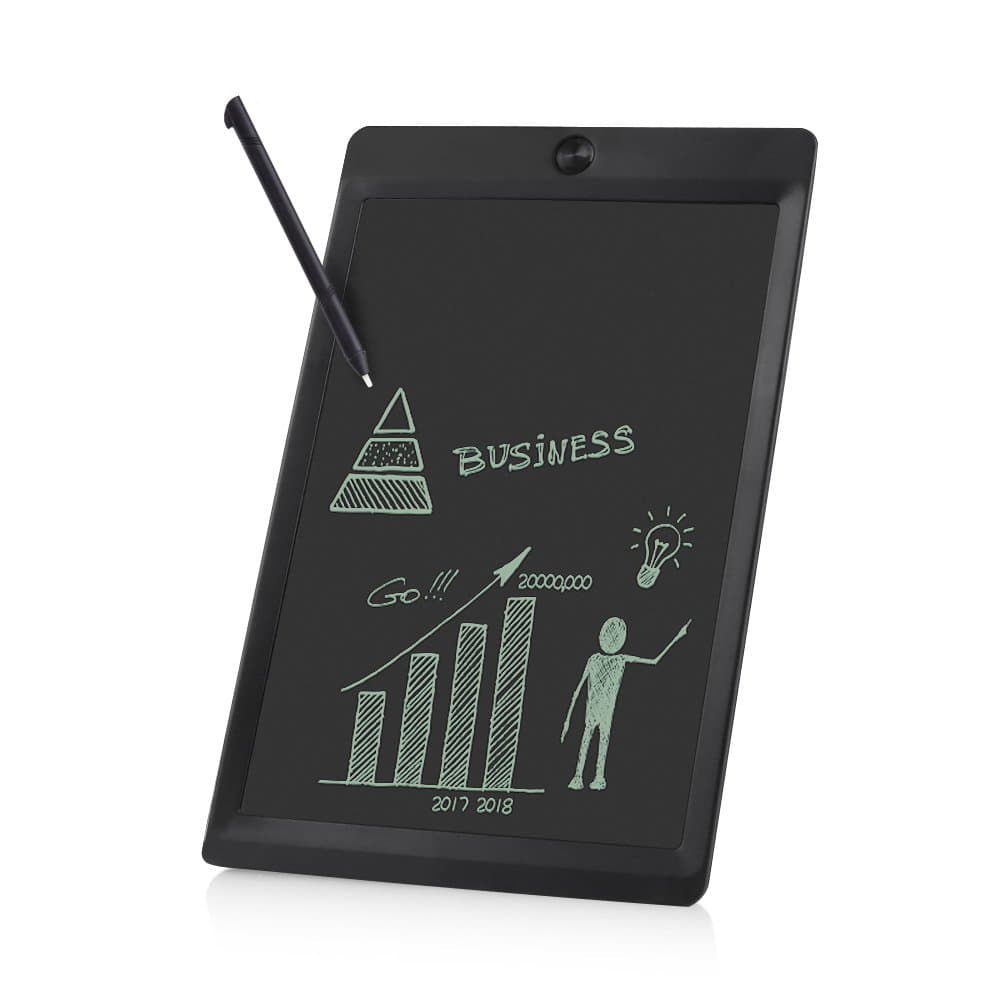 10 Inch LCD Writing Tablet - Portable Electronic Writing Drawing Board Doodle Pads, Digital Handwriting Notepad with Stylus for Kids & Adults at School, Home and Office (Black)