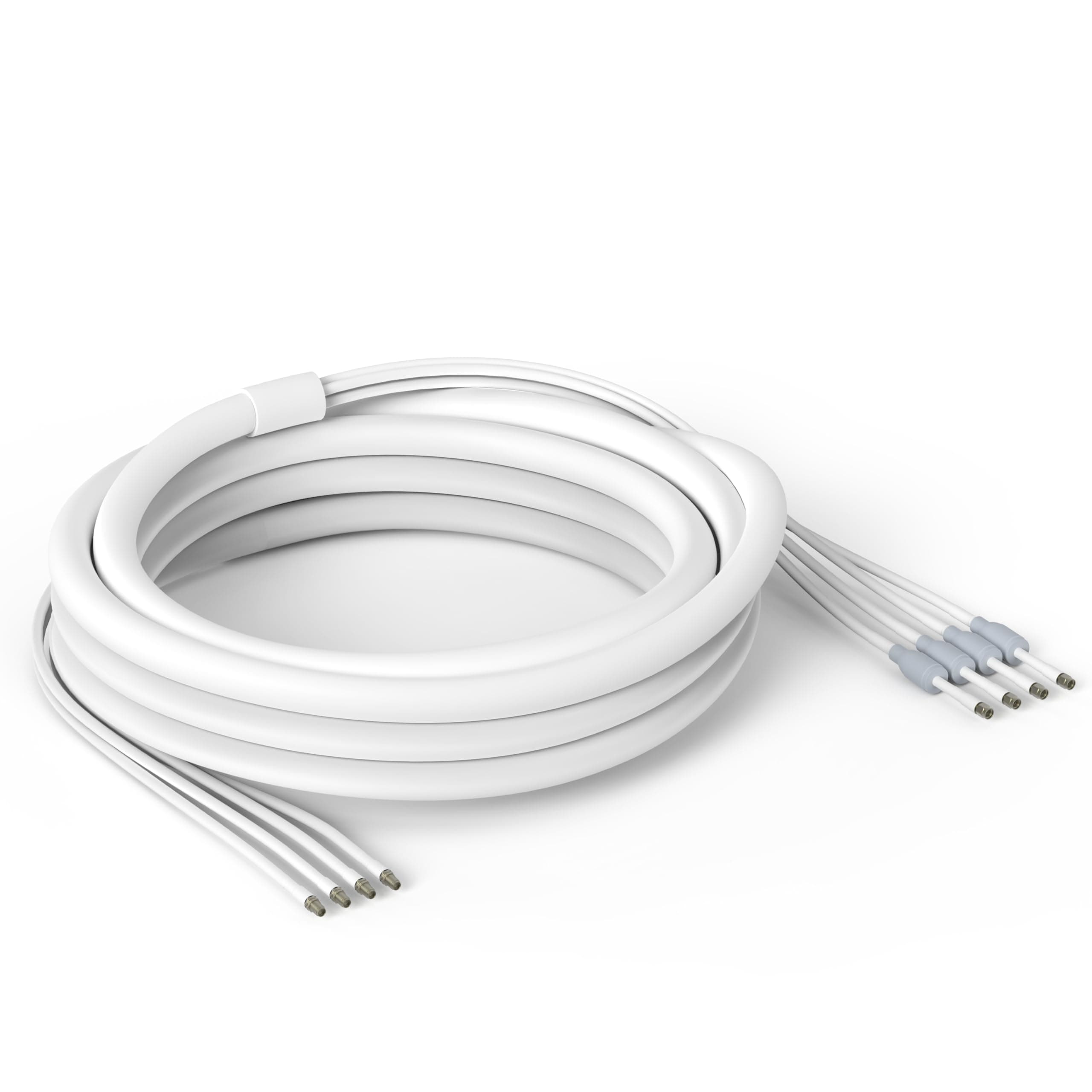 UltraFlex-Quad Cable: Low-Loss Quad-195 Extension Cable | Outdoor Rated | SMA Male to SMA Female | Weatherproof Boots | for 5G Cellular Routers, Gateways, Hotspots | 20’ Length