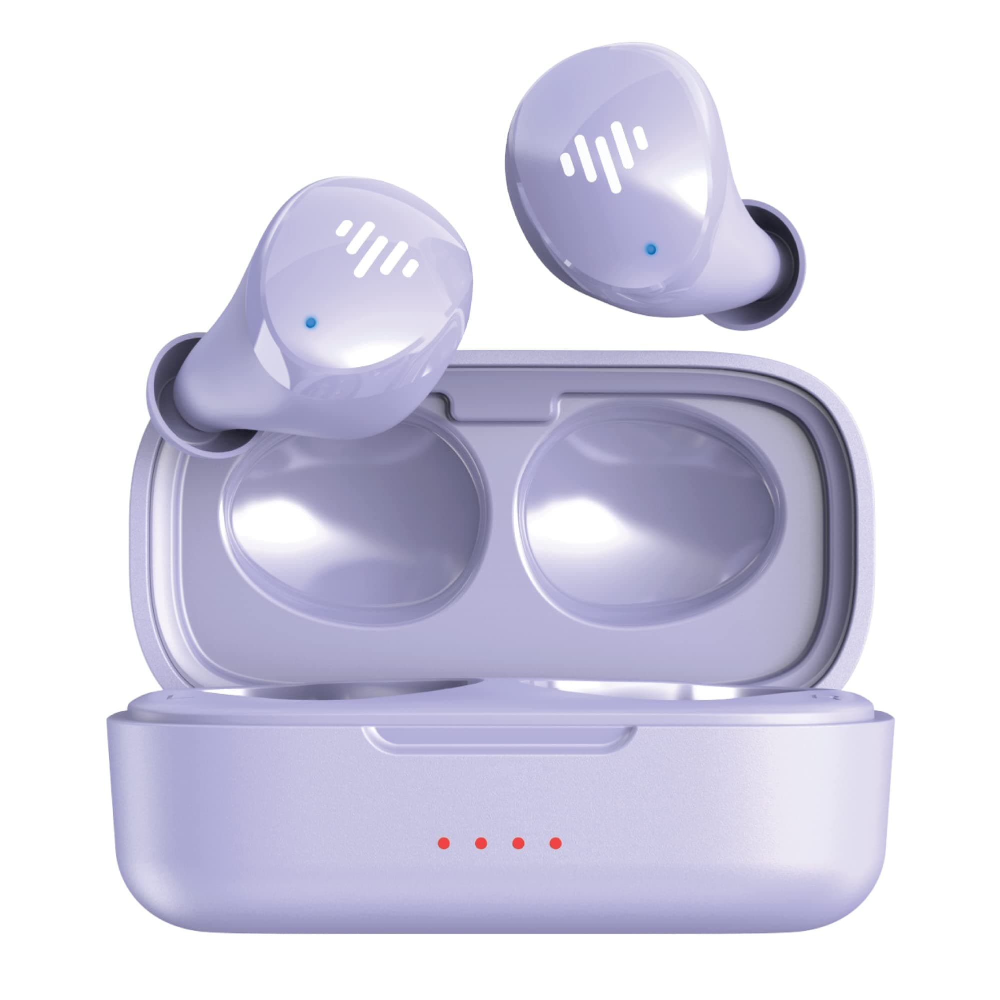iLuv myBuds Wireless Earbuds, Bluetooth 5.3, Built-in Microphone, 20 Hour Playtime, IPX6 Waterproof Protection, Compatible with Apple & Android, Includes Charging Case & 4 Ear Tips, TB100 Purple