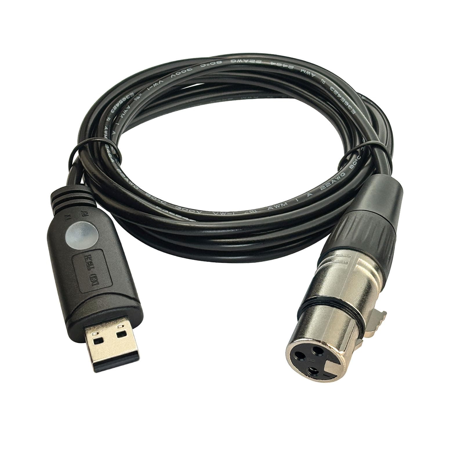 DSD TECH USB to DMX Interface Cable with FTDI Chip - 5.9FT