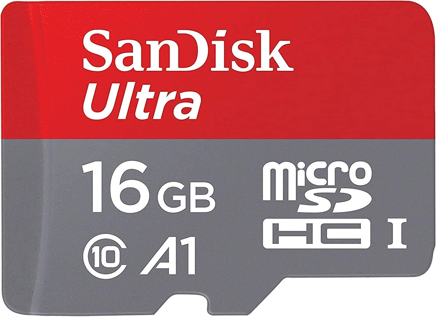 SanDisk Ultra 16GB microSDHC Memory Card + SD Adapter with A1 App Performance up to 98MB/s, Class 10, U1 - Amazon exclusive packaging