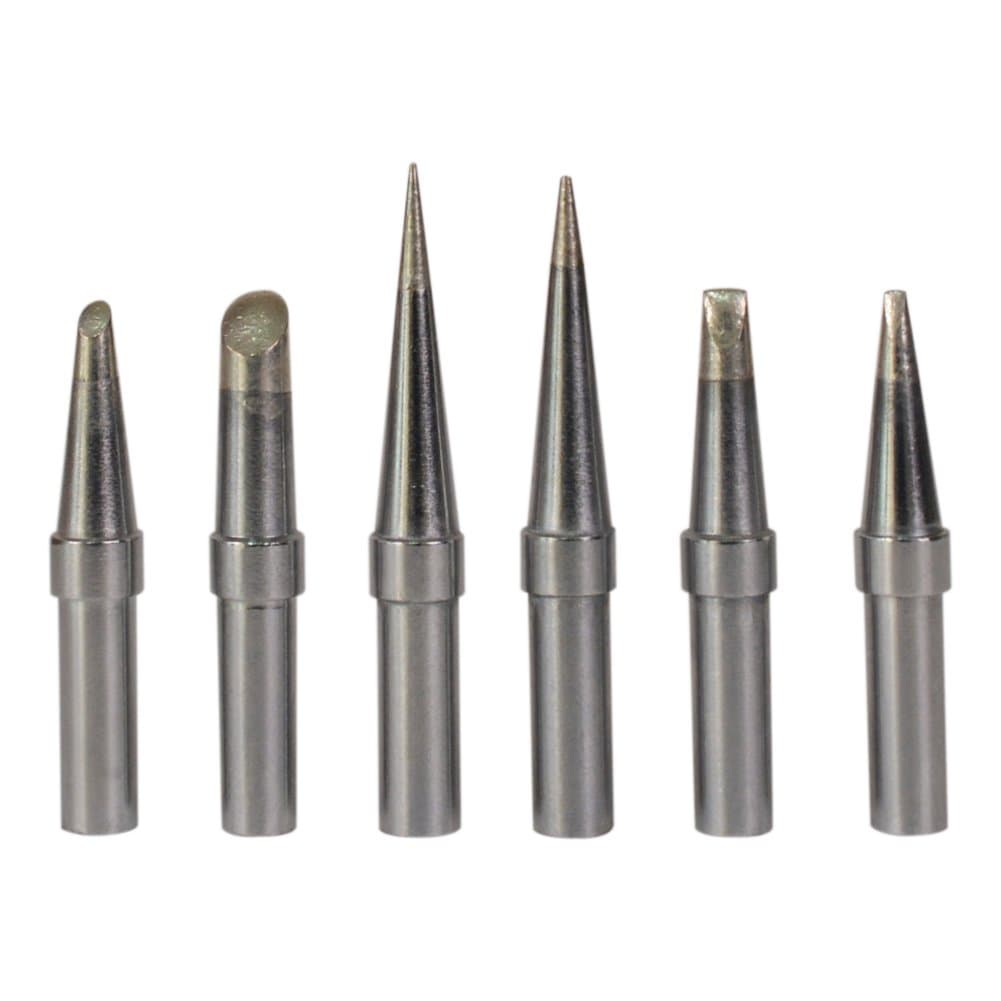 Bleiou 6 Pcs/Set Replacement ET Soldering Iron Tips for Weller WE1010NA, WESD51,WES50/51,PES50/51 LR21 Series Solder