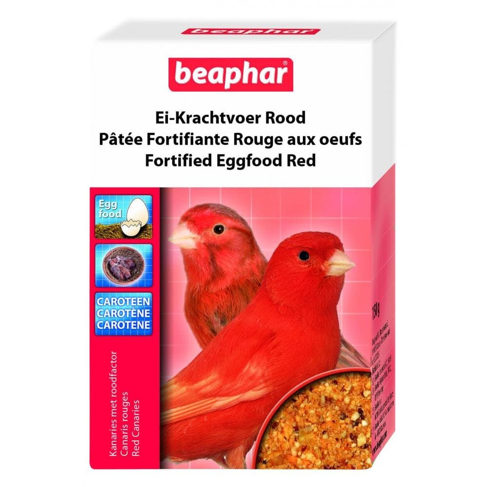 Beaphar Fortified Eggfood, 150 g, Red