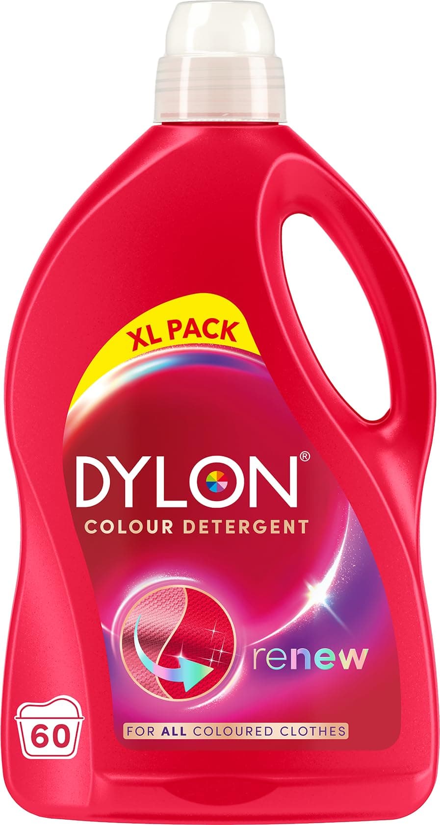 Colour Detergent (60 Wash Loads), Liquid Laundry Detergent for all Coloured Clothes, renewing in every wash with optimal results in 10 washes