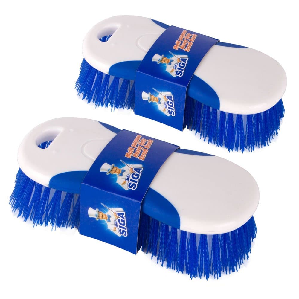 โ MR.SIGA Multi Purpose Heavy Duty Scrub Brush - Pack of 2