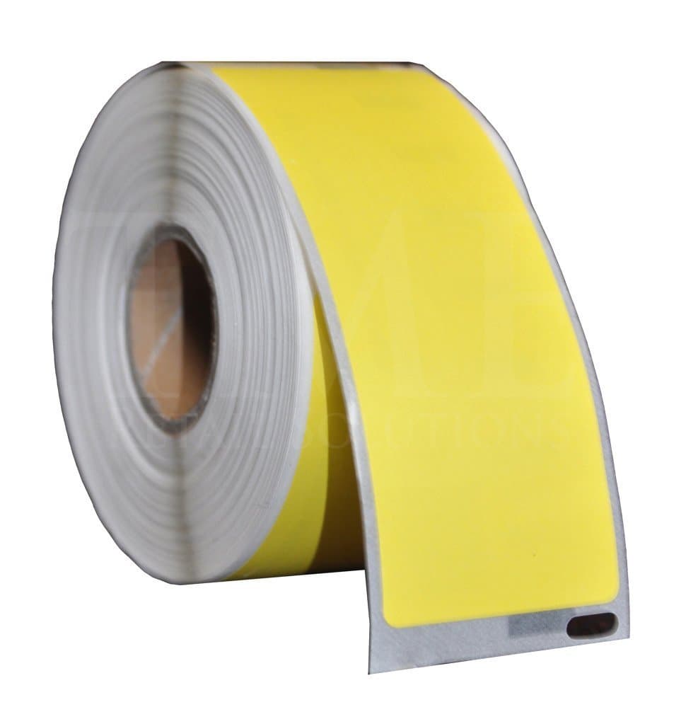 MAILERPRO 5 x 99012 Yellow Address Label Rolls Compatible for Dymo LabelWriter & Seiko Turbo SLP Label Printers - 36mm x 89mm - 260 Labels per Roll