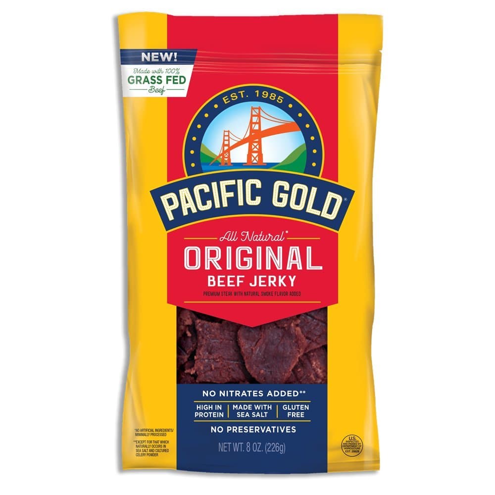 Pacific Gold Original Beef Jerky, 2-8oz bags
