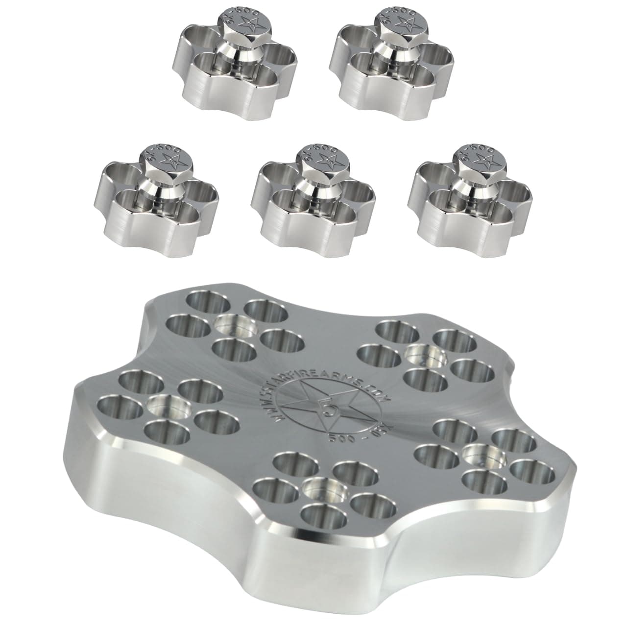 5 Star 5X-500 6” Cylinder Range Block Kit fits Smith & Wesson 500, Taurus Raging Hunter 500